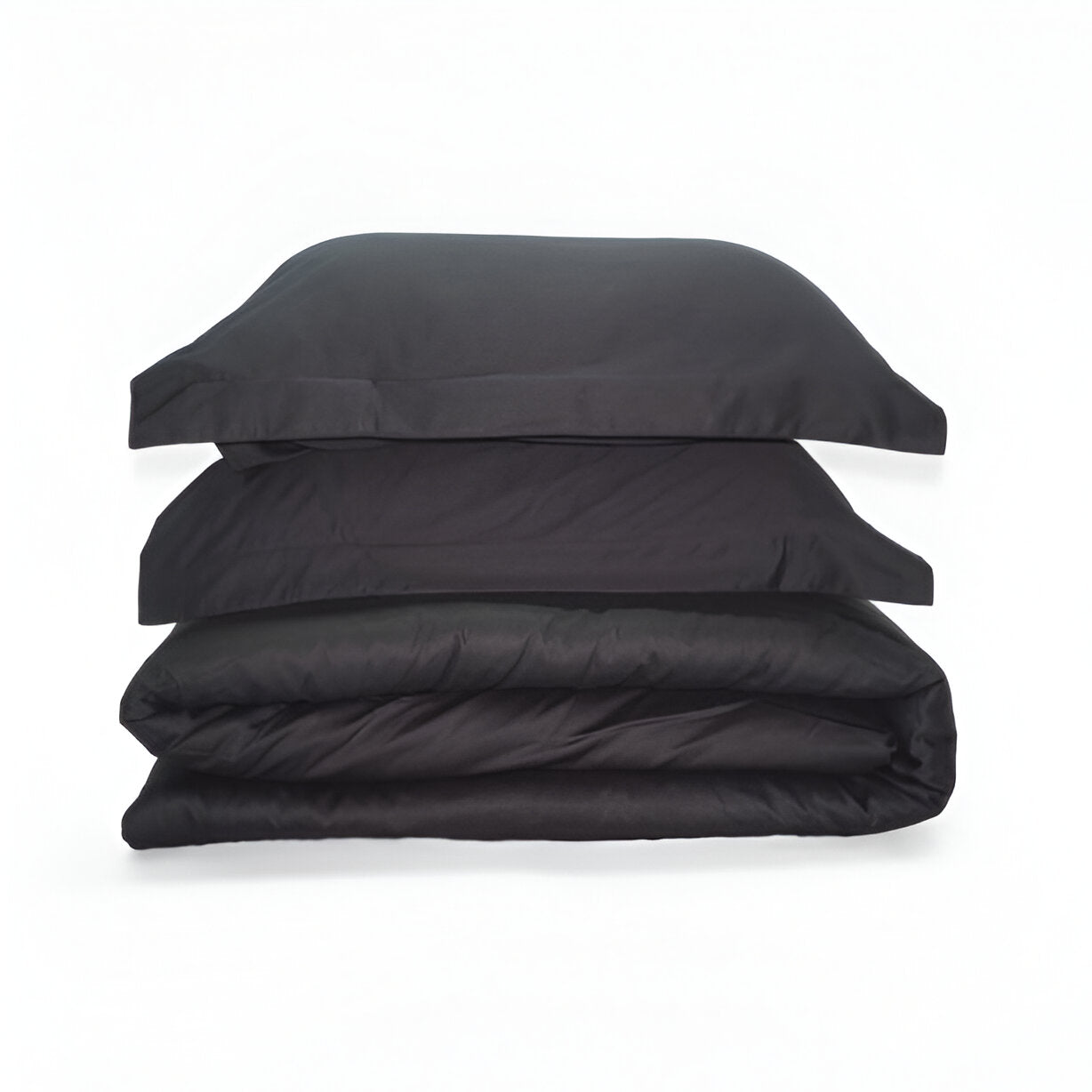 400TC Sateen Solid Cotton Round Duvet Cover Set