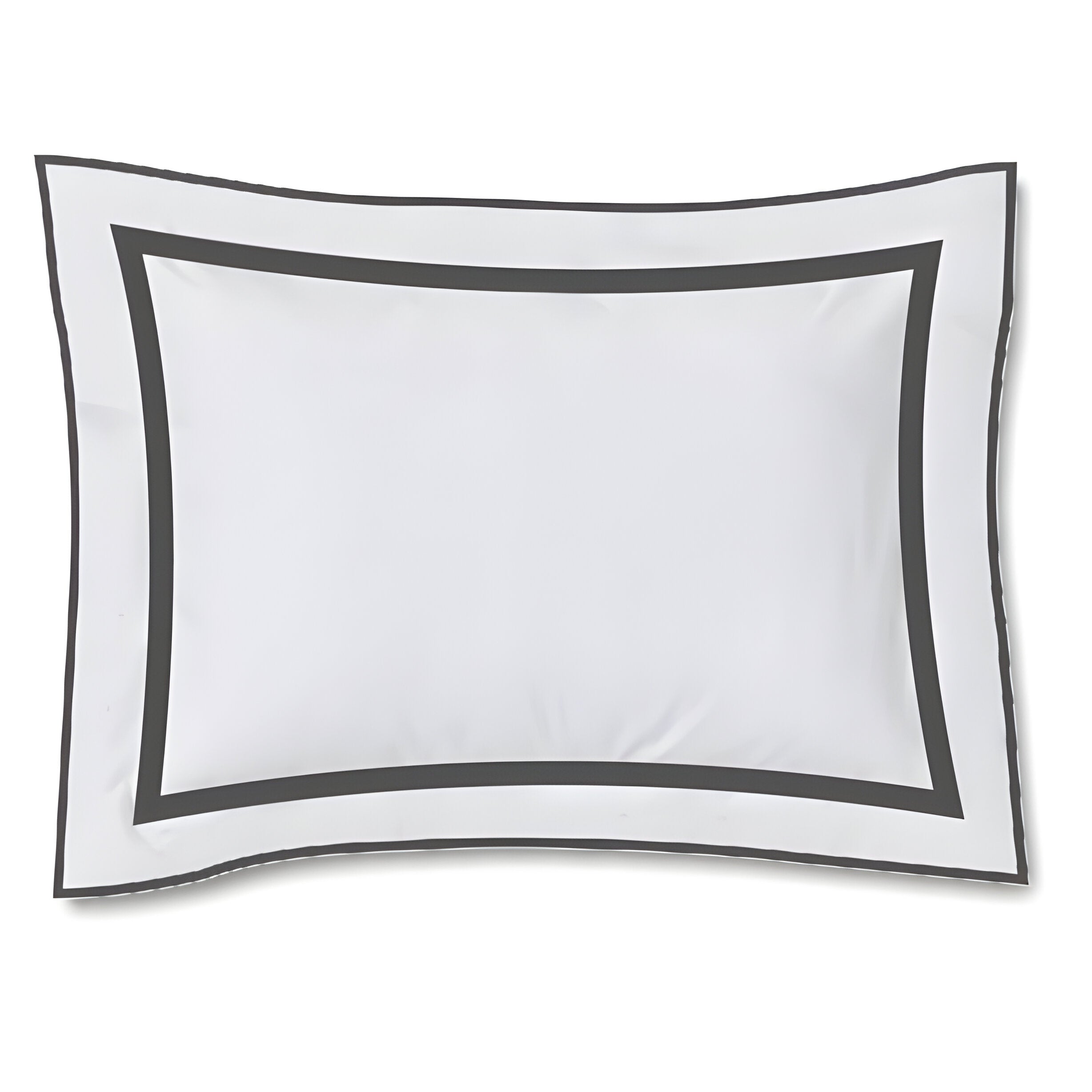 400TC Embroidery & Border Cotton Sateen Solid Duvet Cover Set