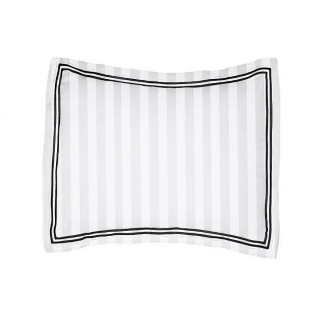400TC Cotton Double Edge Embroidery Sateen Stripe Duvet Cover Set