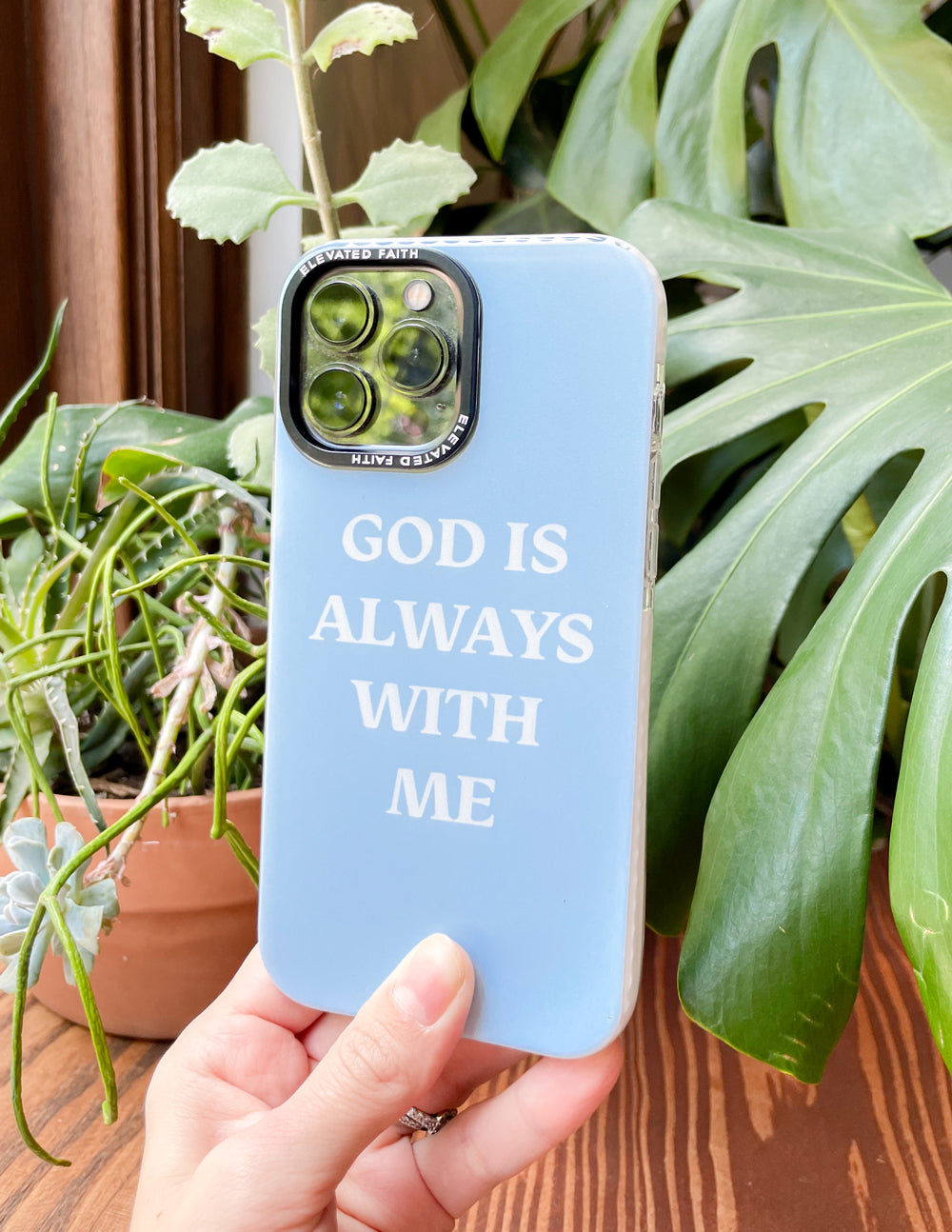 Blue God ist immer bei mir Handyhülle