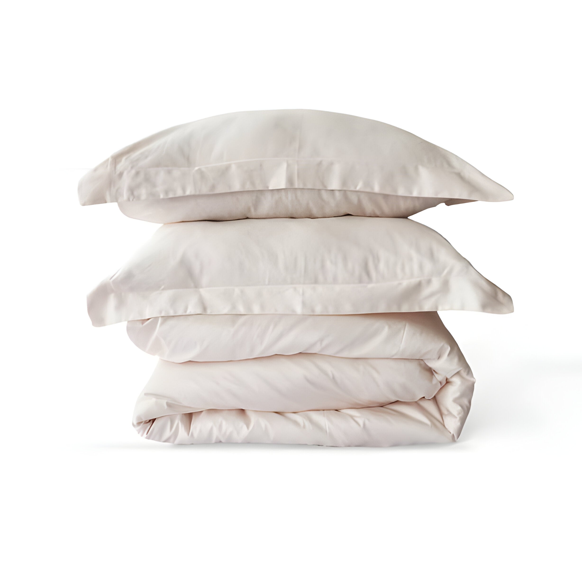 300TC Sateen Solid Organic Cotton Duvet Cover Set