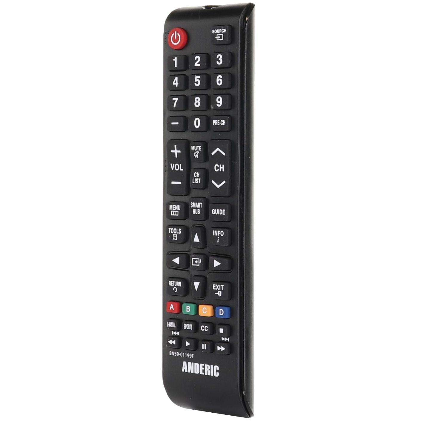 Anderic BN5901199F Replacement TV Remote Control for Samsung BN59-01199F and Similar Models