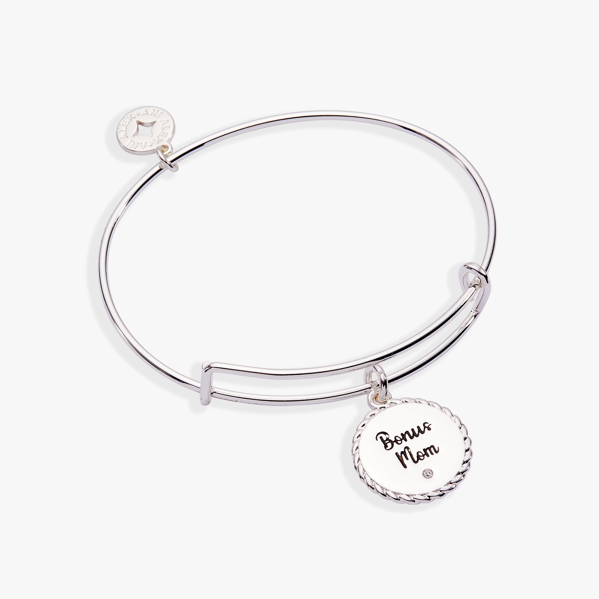 Bonus Mom „Familie ist nicht nur durch den Namen gesegnet“ Charm-Armreif