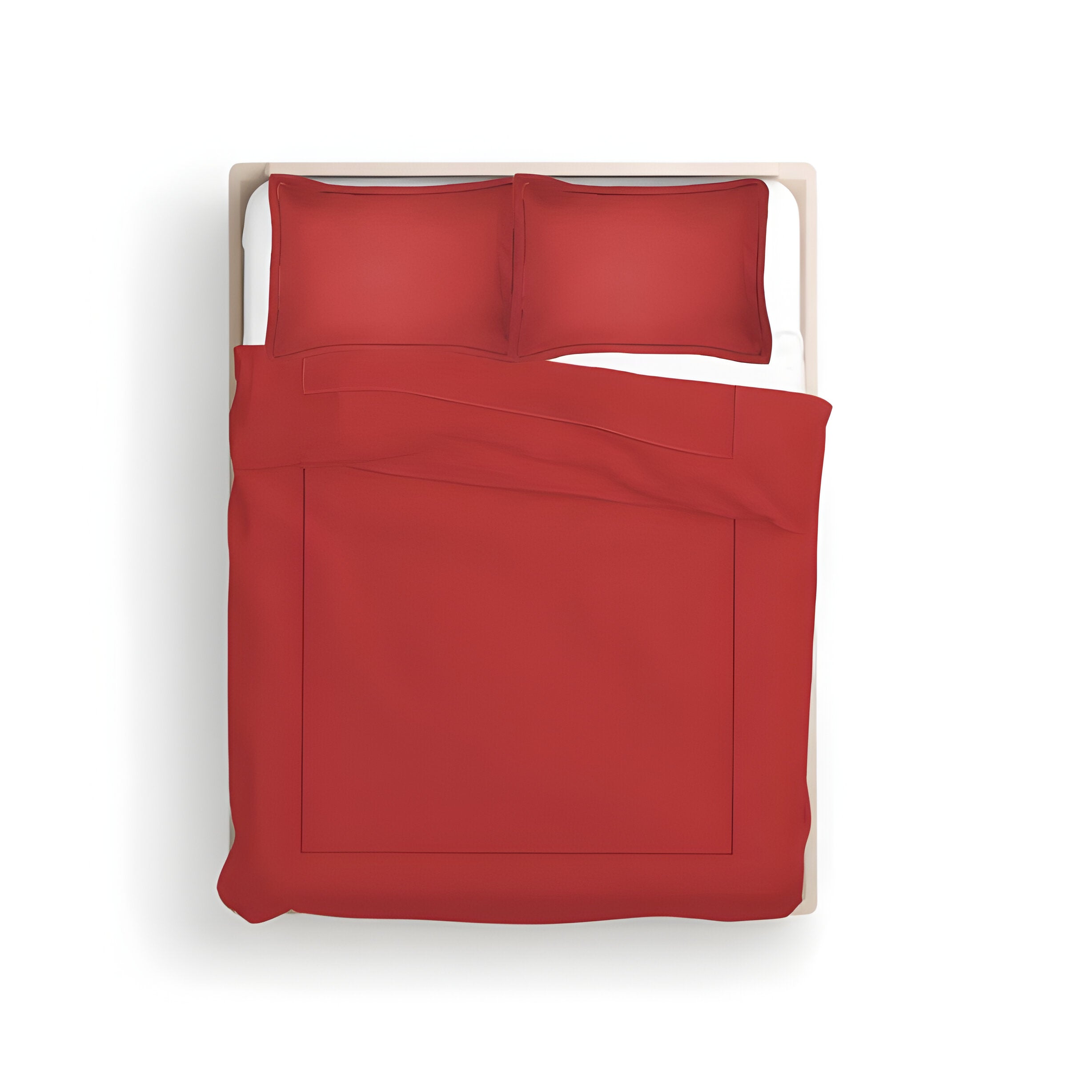 400TC Cotton Luxurious Single Embroidery Sateen Solid Duvet Cover Set