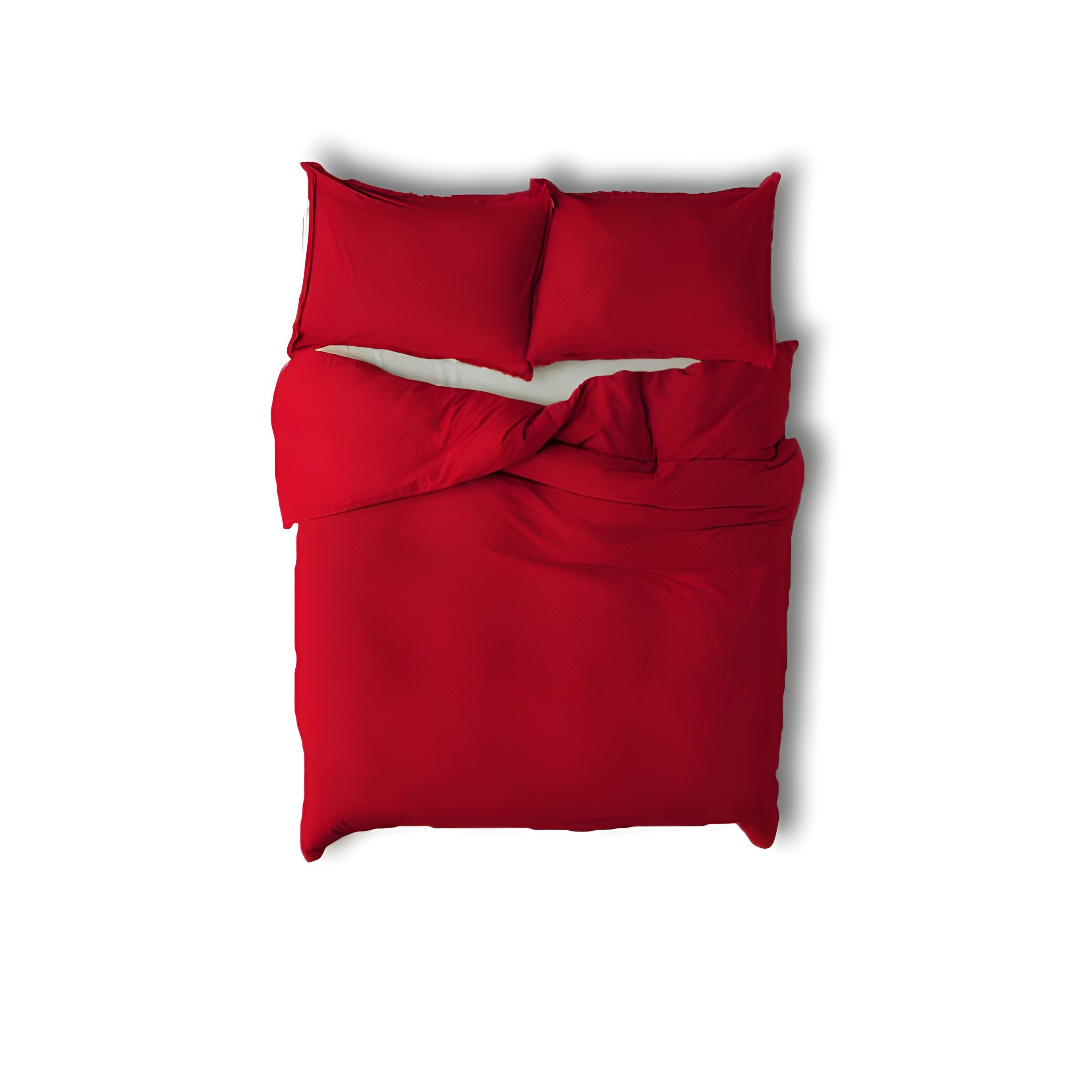 400TC Cotton Sateen Solid Fringe Duvet Cover Set