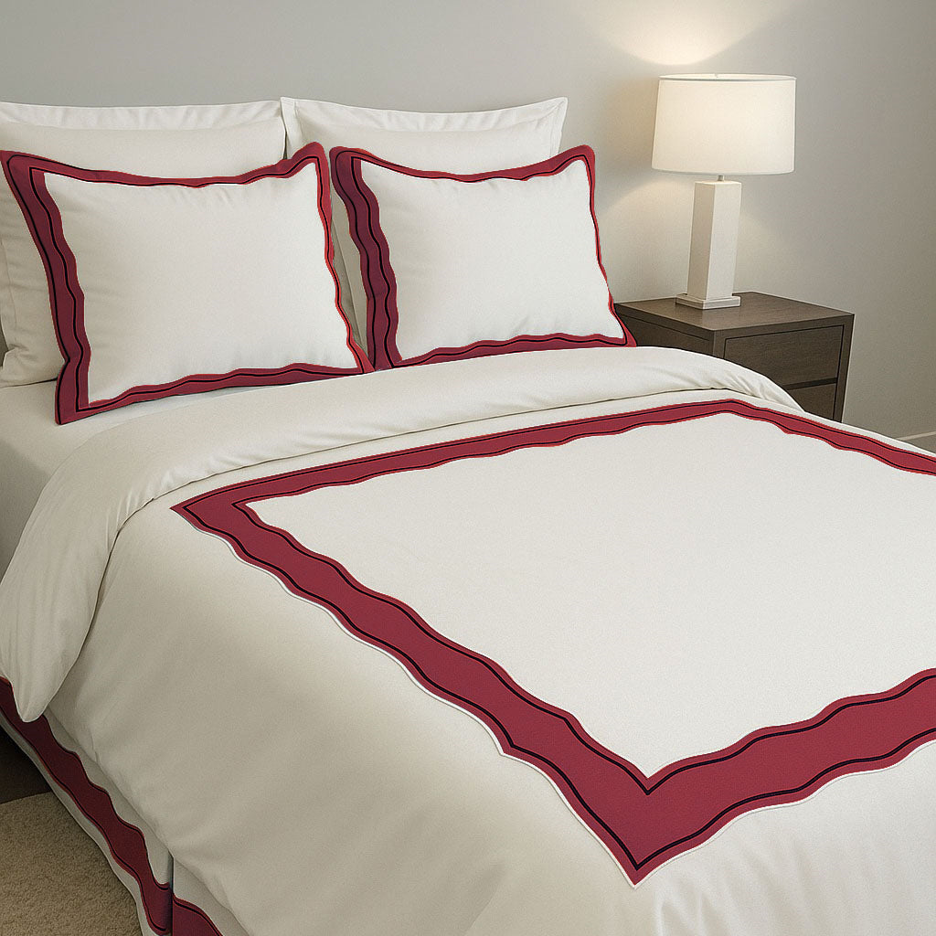Sagrisa Applique Embroidery Cotton Duvet Cover Set