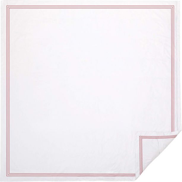 400TC Cotton Triple Edge Embroidery Sateen Solid Duvet Cover Set