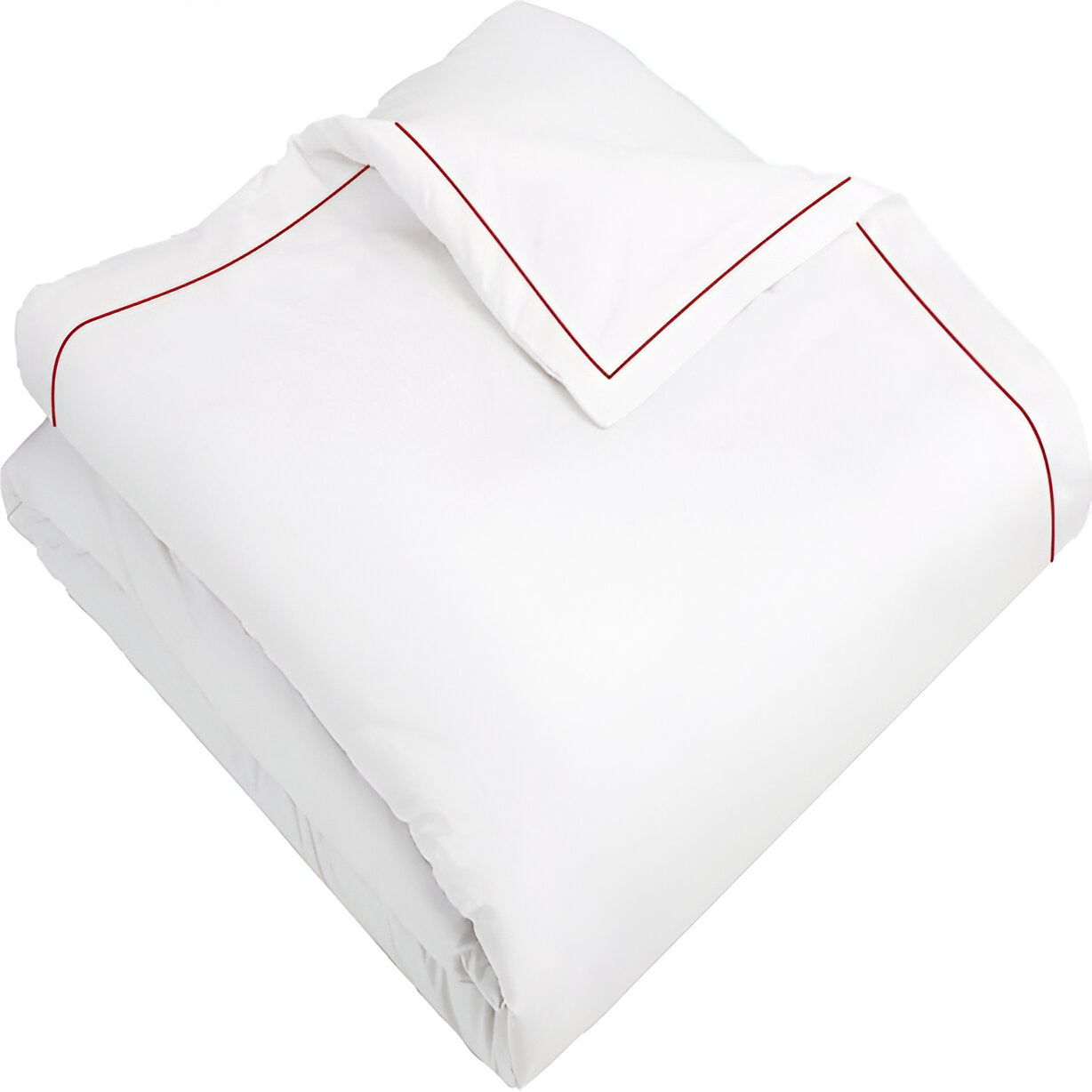 400TC Cotton Single Edge Embroidery Sateen Solid Duvet Cover Set