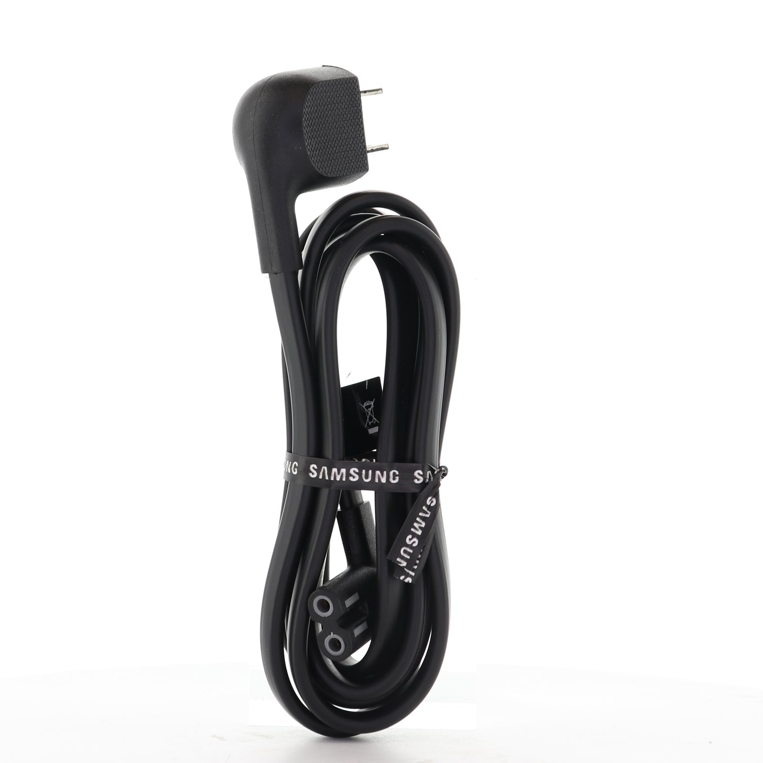 Samsung 3903-001117 AC Power Cable | Elbow C7 figure-8 to Elbow 2-Prong Male Connector | Non-Polarized – 3903001117 5 Foot