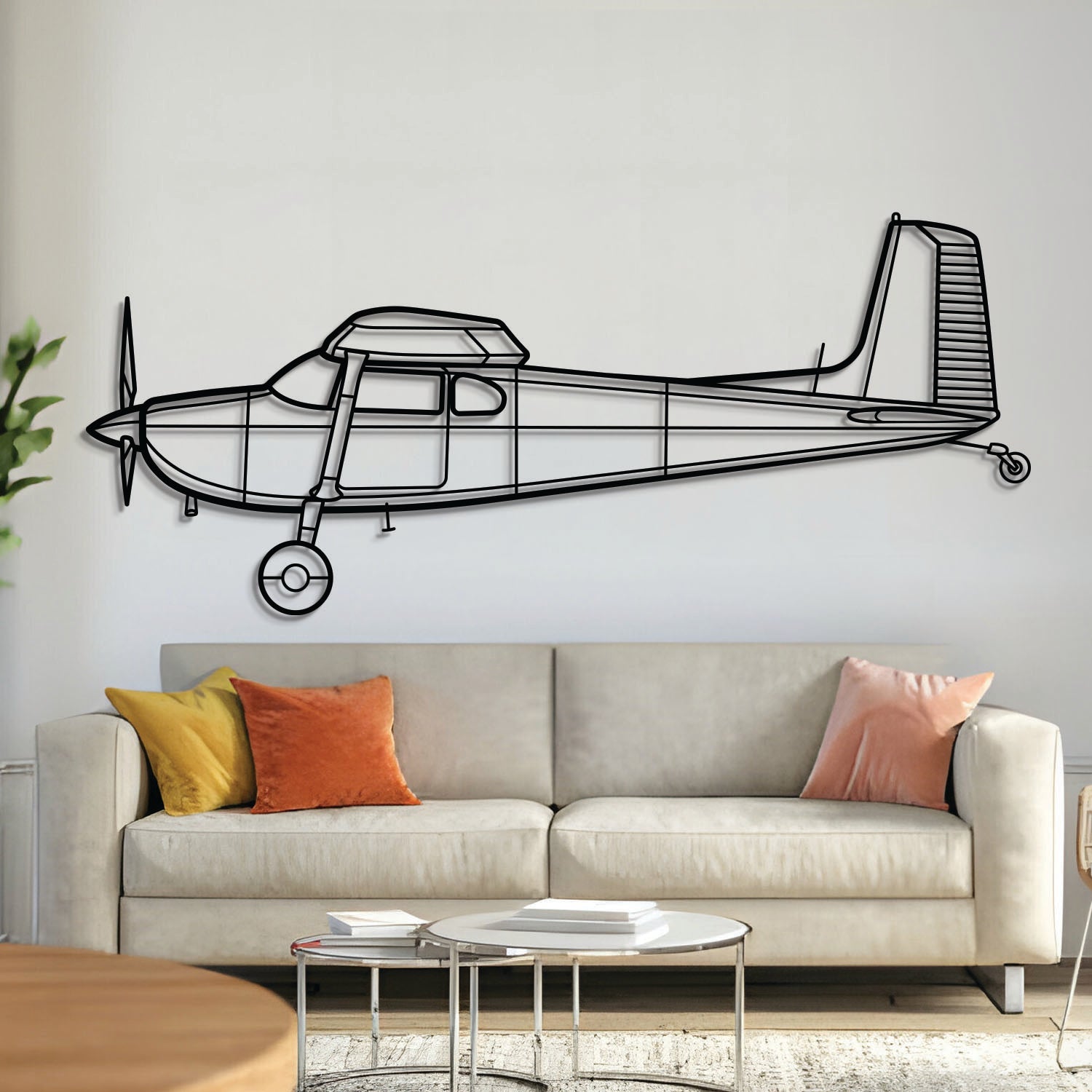 180F Metallflugzeug-Wandkunst - NCP0205
