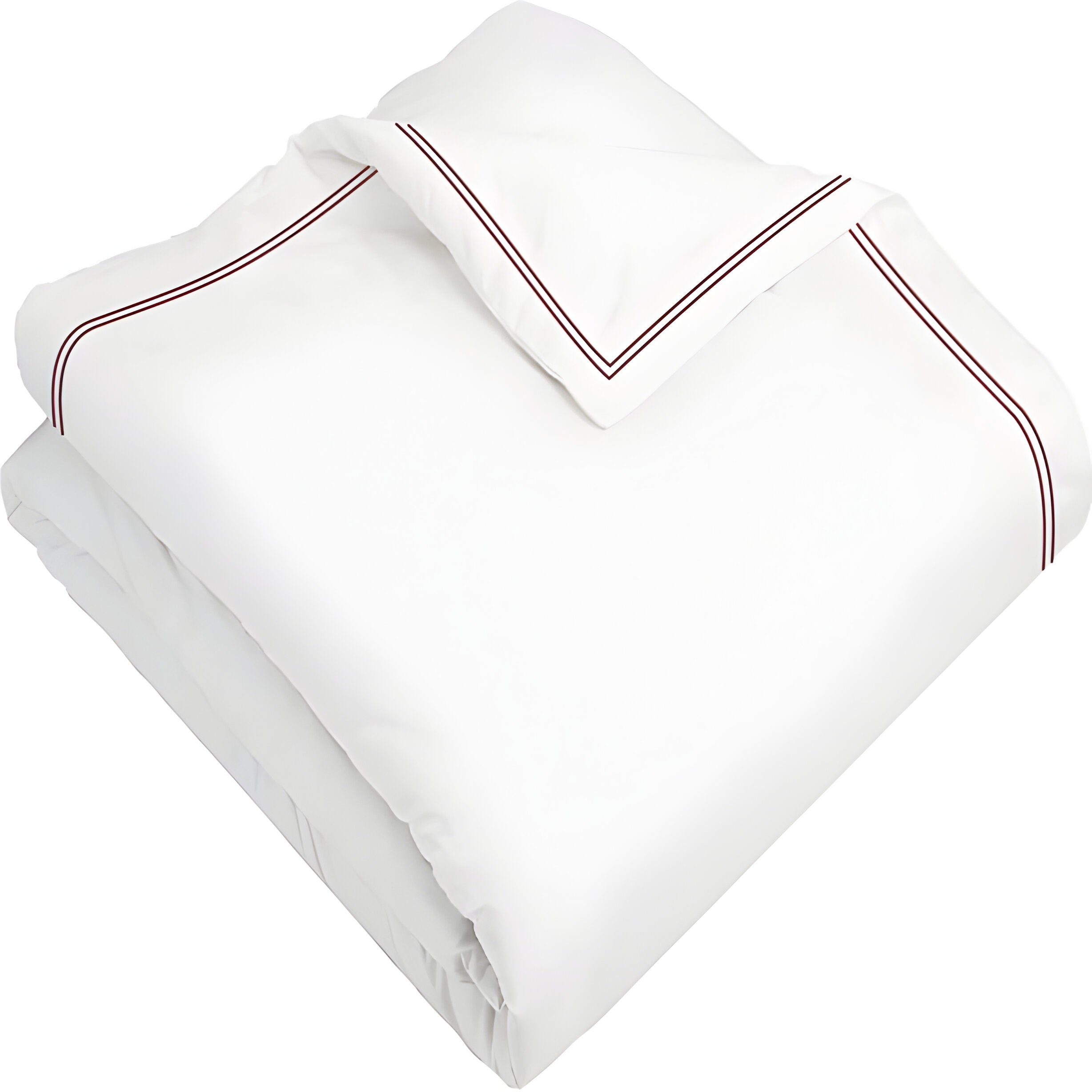 400TC Cotton Double Edge Embroidery Sateen Solid Duvet Cover Set