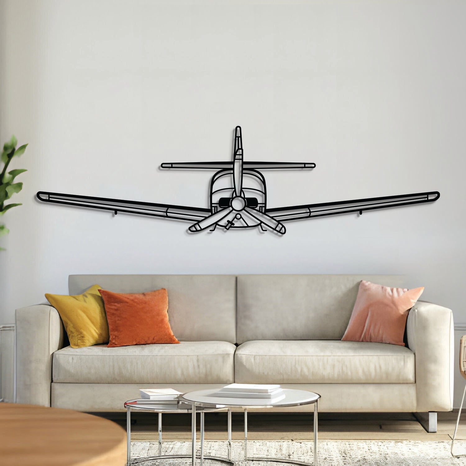 Kommandant 112 Front Metallflugzeug Wandkunst - NCP0472