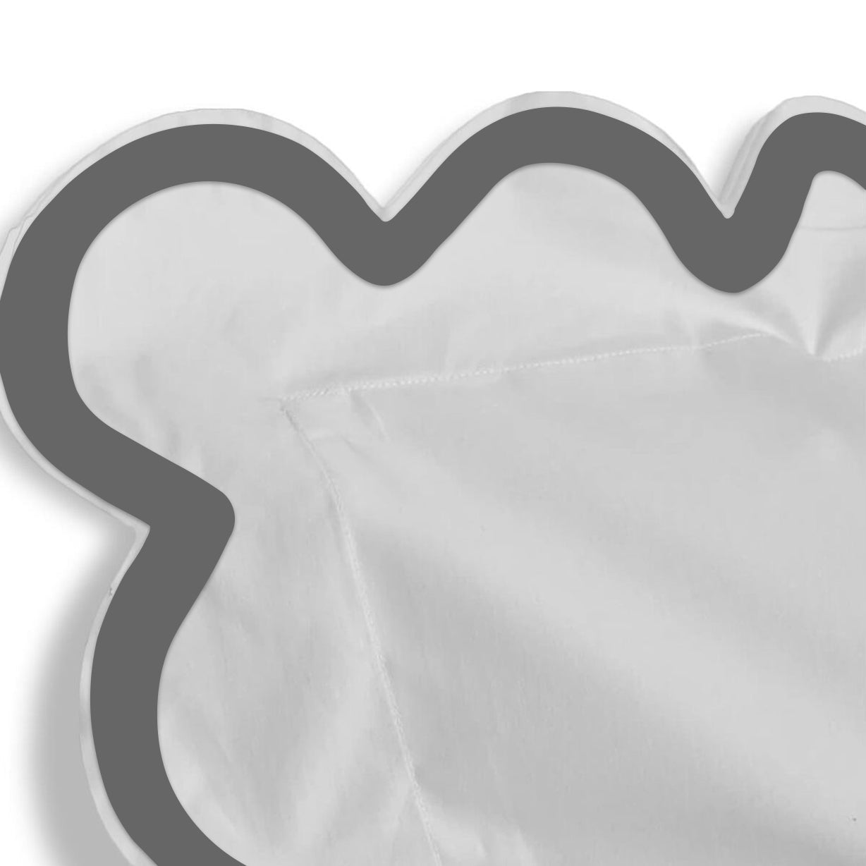 400TC Applique Scalloped Embroidery Cotton Duvet Cover Set