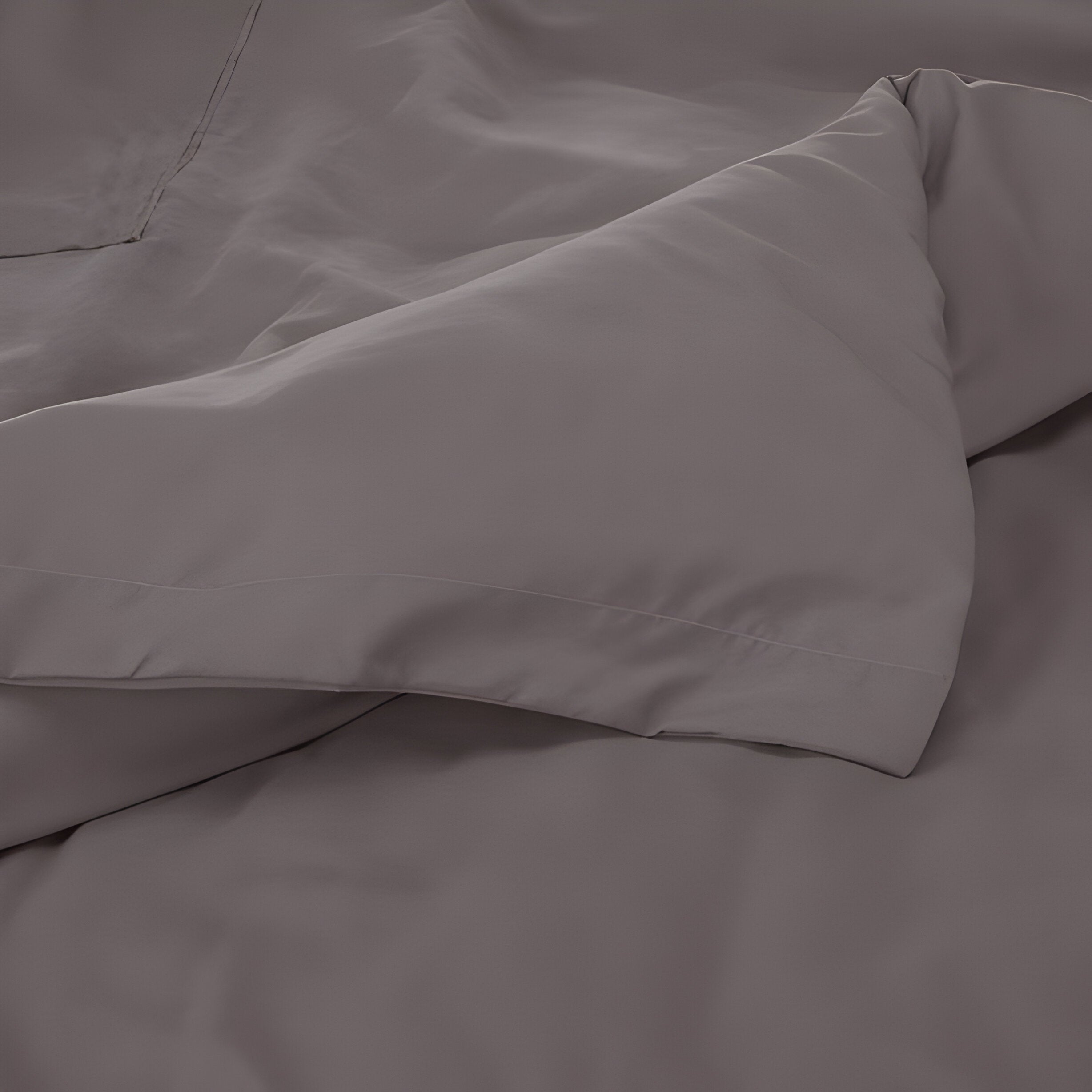 400TC Cotton Luxurious Single Embroidery Sateen Solid Duvet Cover Set