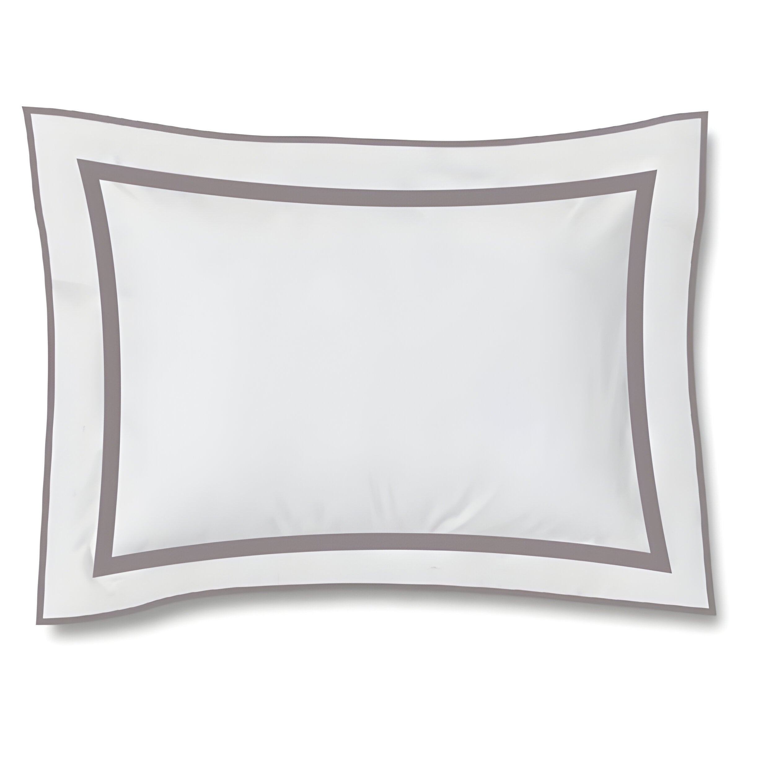 400TC Embroidery & Border Cotton Sateen Solid Duvet Cover Set