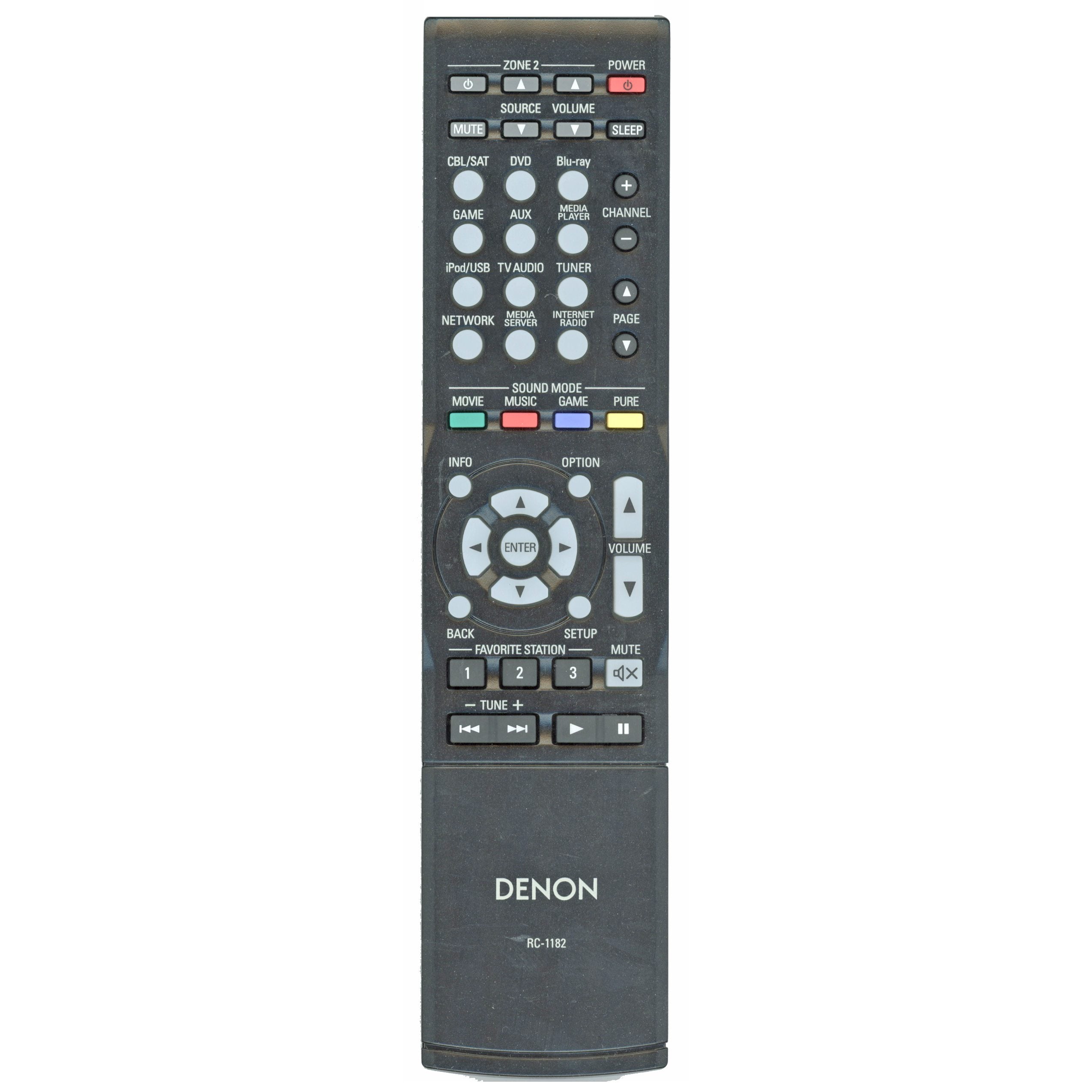 Denon RC-1182 A/V Receiver Remote Control | IR - 30701013900AD