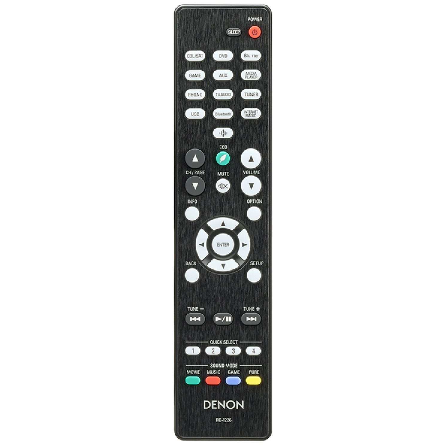 Denon RC-1226 AV Receiver Remote Control | AVRS640H | AVRS650H - 30701026000AD