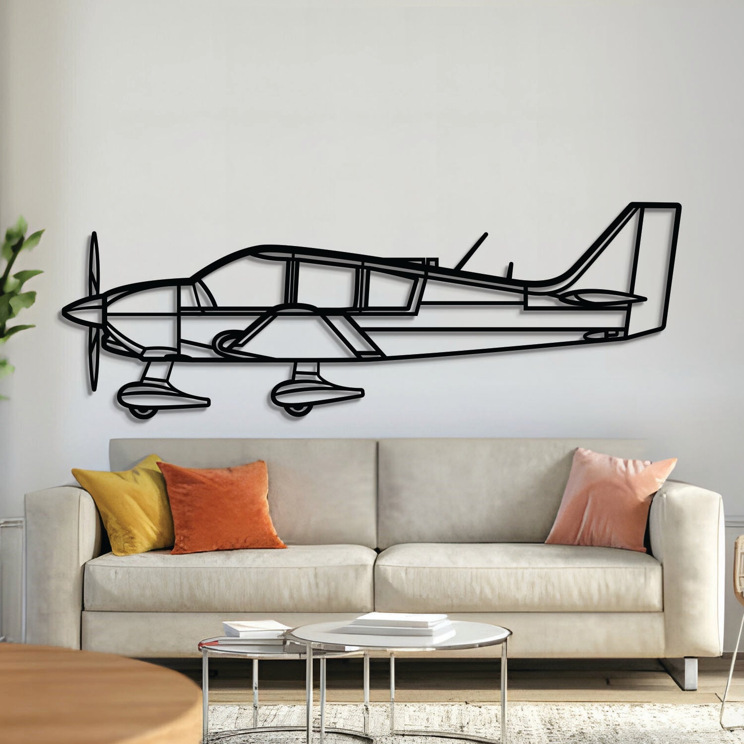 DR400 Metallflugzeug Wandkunst - NCP0552