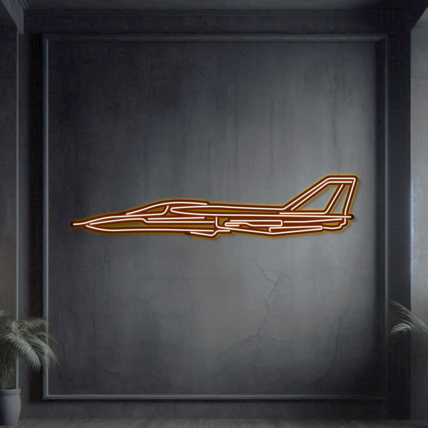F-111 Aardvark Metall-Neon-Flugzeug Wandkunst - NCN0045
