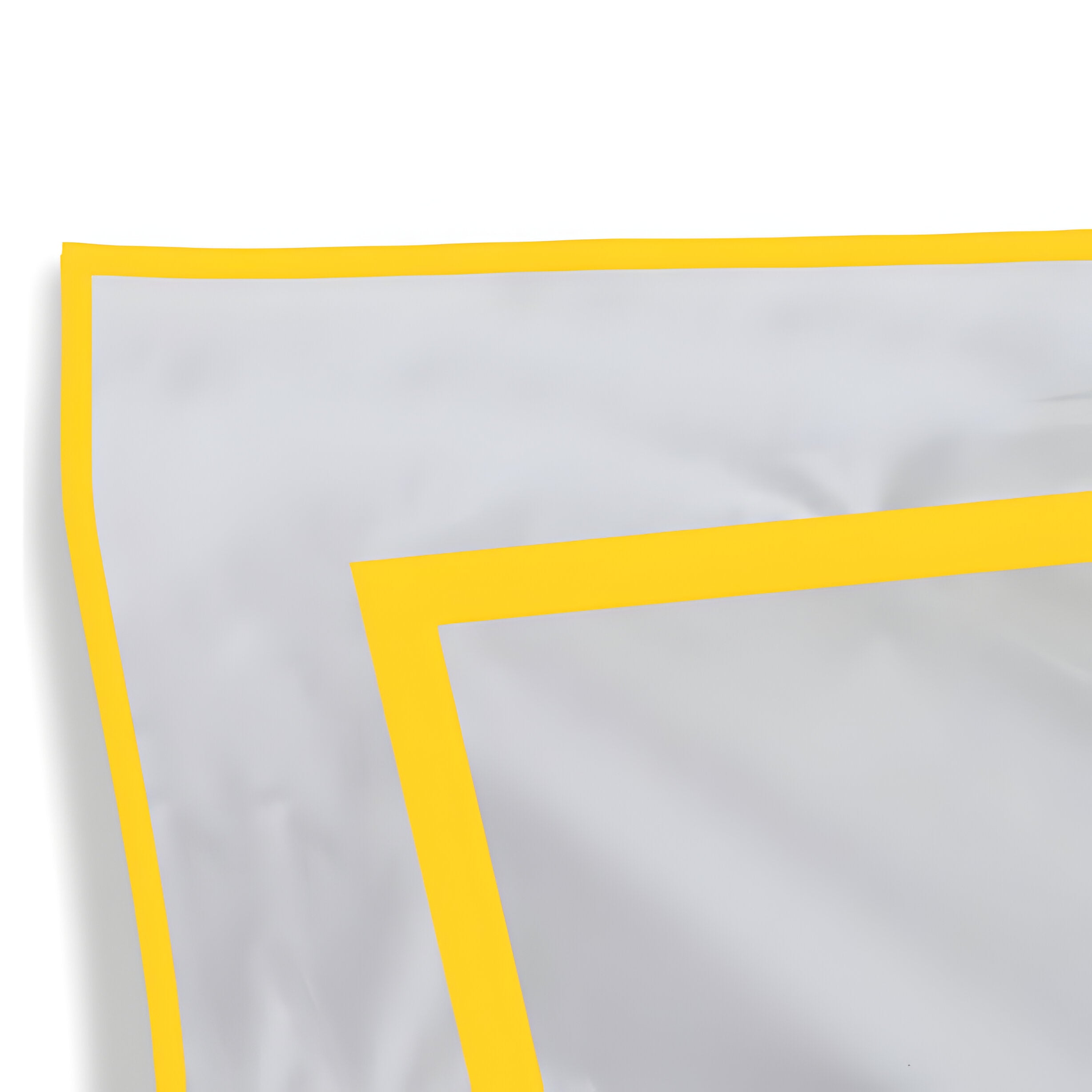 400TC Embroidery & Border Cotton Sateen Solid Duvet Cover Set
