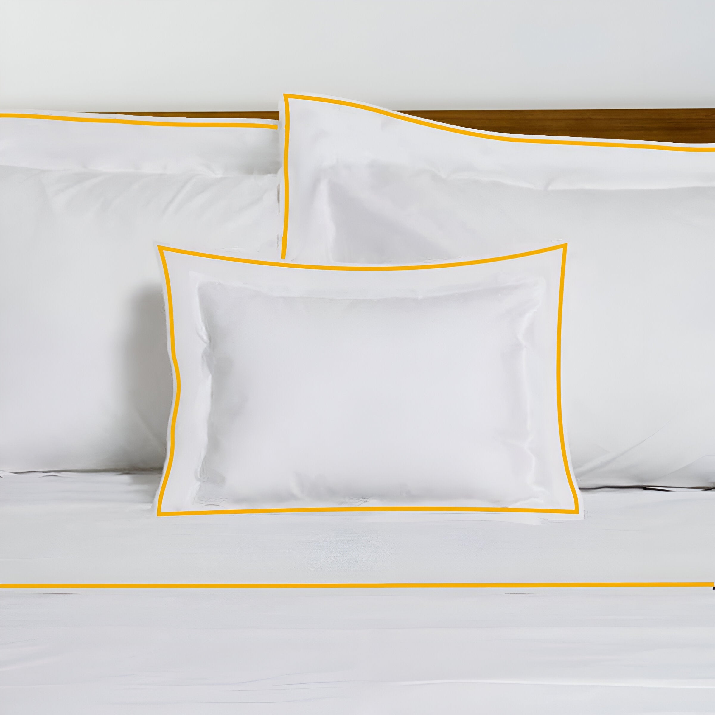 400TC Embroidery Cotton Sateen Solid Duvet Cover Set