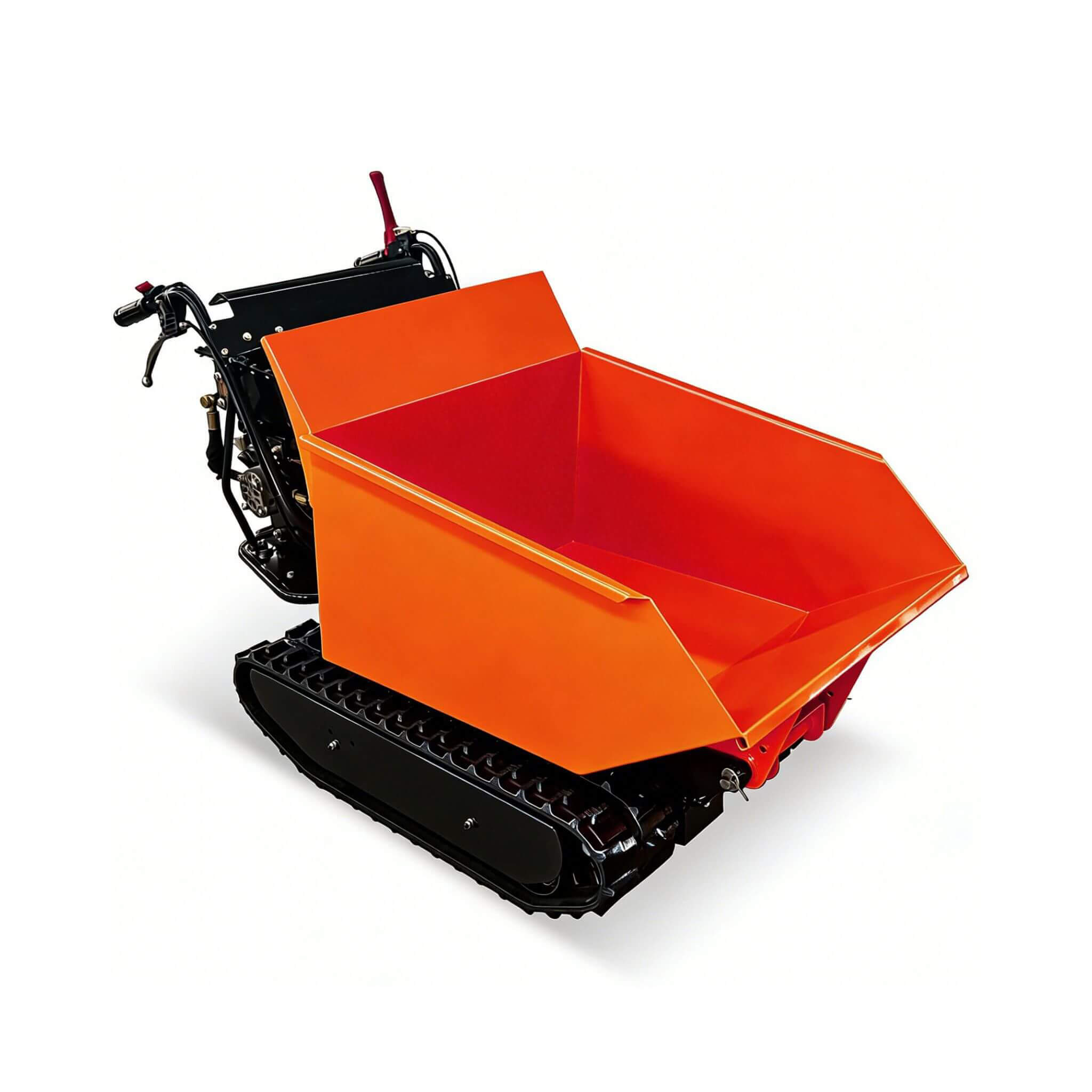 Heavy-Duty 1100LBS 10HP Gas-Powered Track Barrow With Hydraulic Assist (SAK48291)