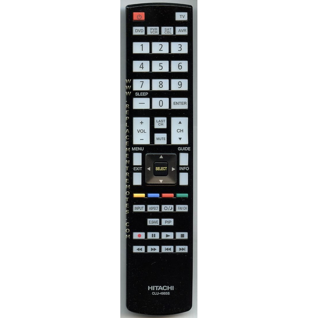 Hitachi CLU4985S TV-Fernbedienung