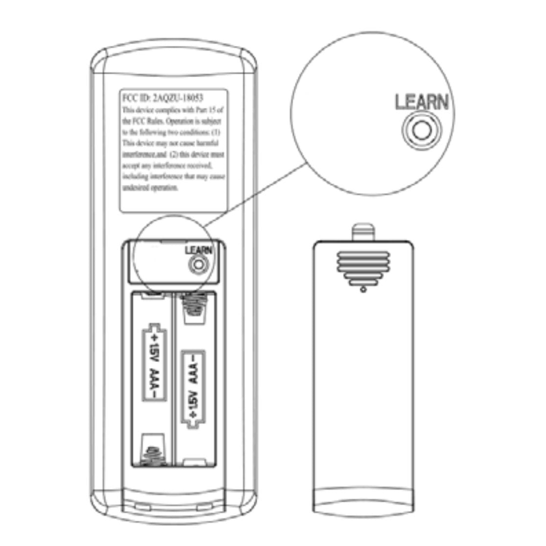 Home Decorators Collection TRD050G1M 6-Speed DC Ceiling Fan Remote Control | KUJCE10612 / TR292A | Learning - 2AQZU-18053
