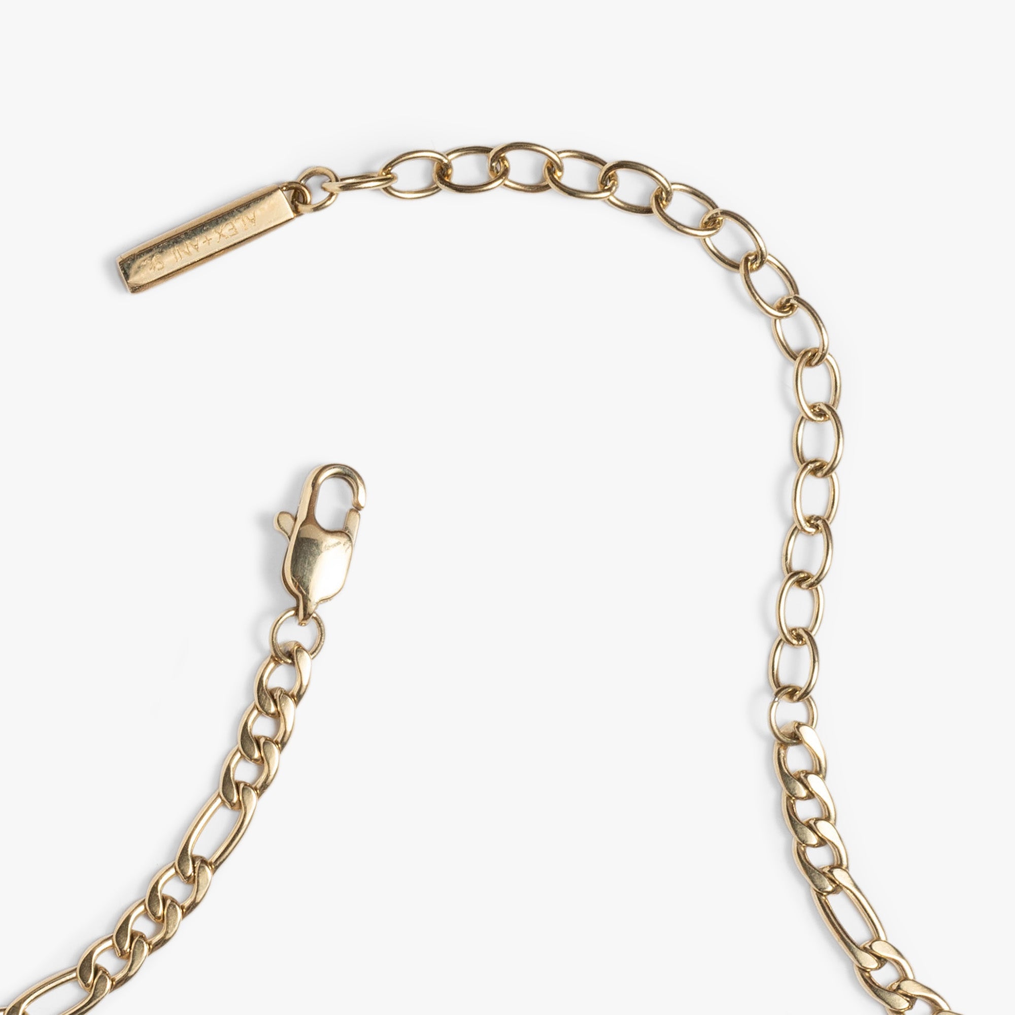 Figaro-Halskette mit Charm und Lagen-Look