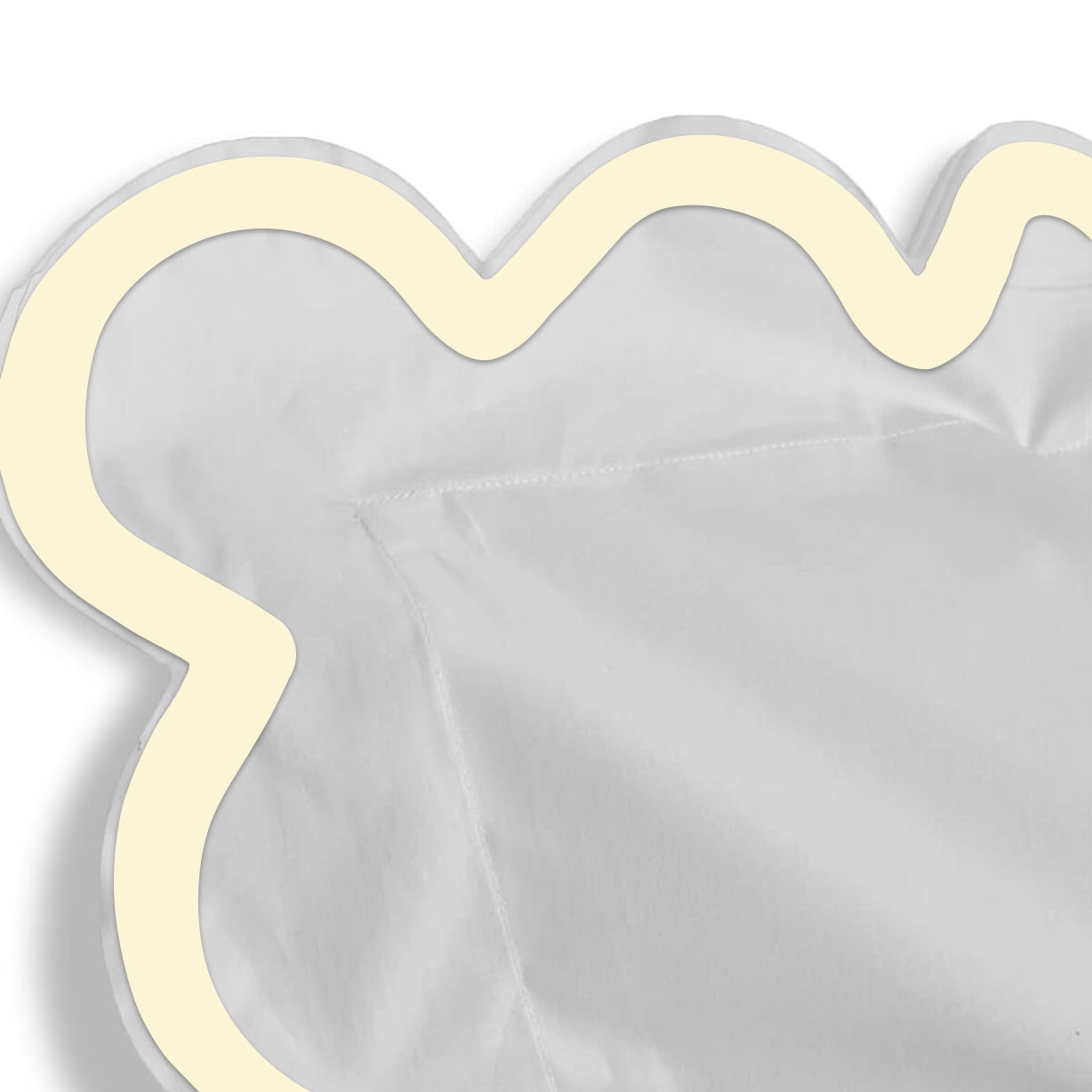 400TC Applique Scalloped Embroidery Cotton Duvet Cover Set
