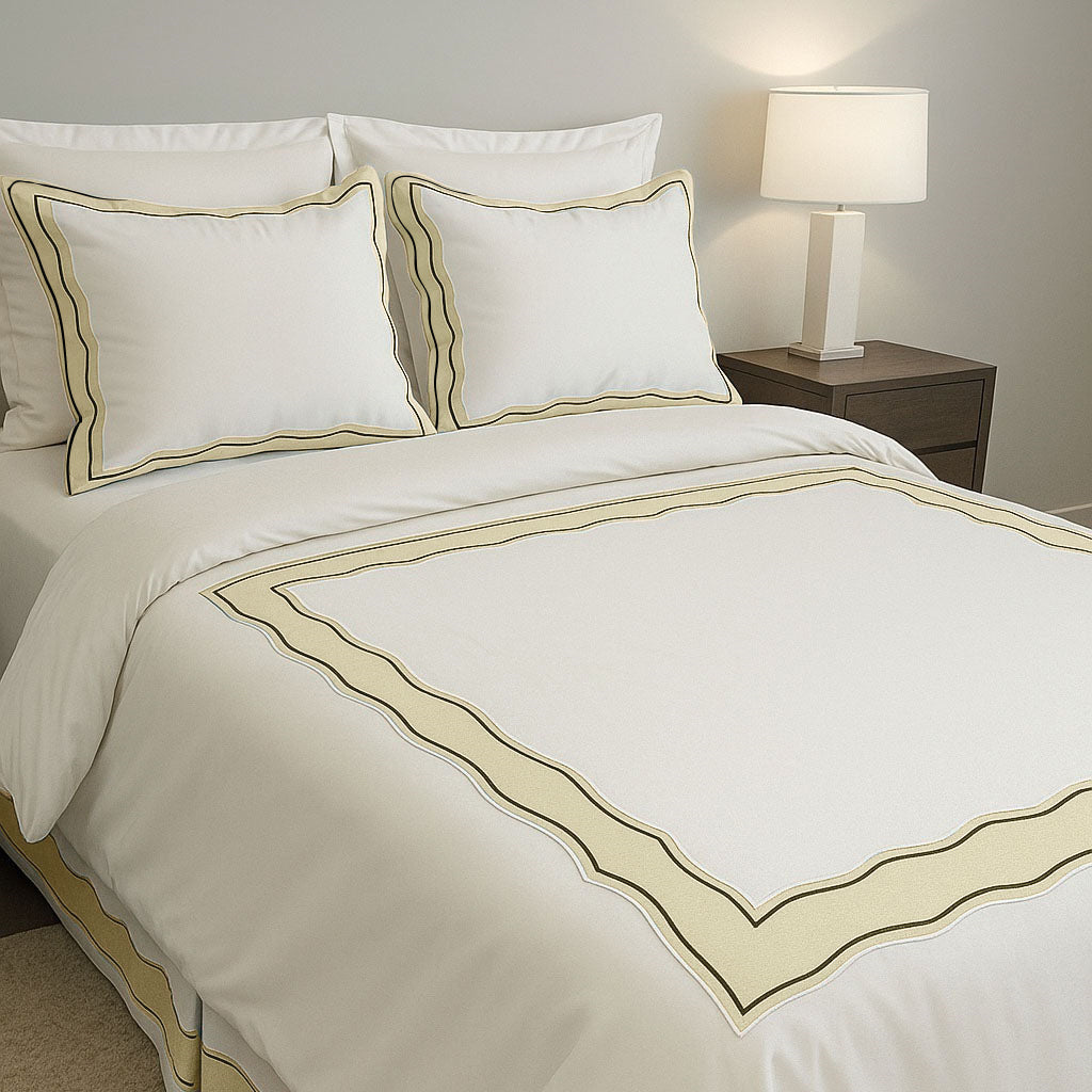 Sagrisa Applique Embroidery Cotton Duvet Cover Set