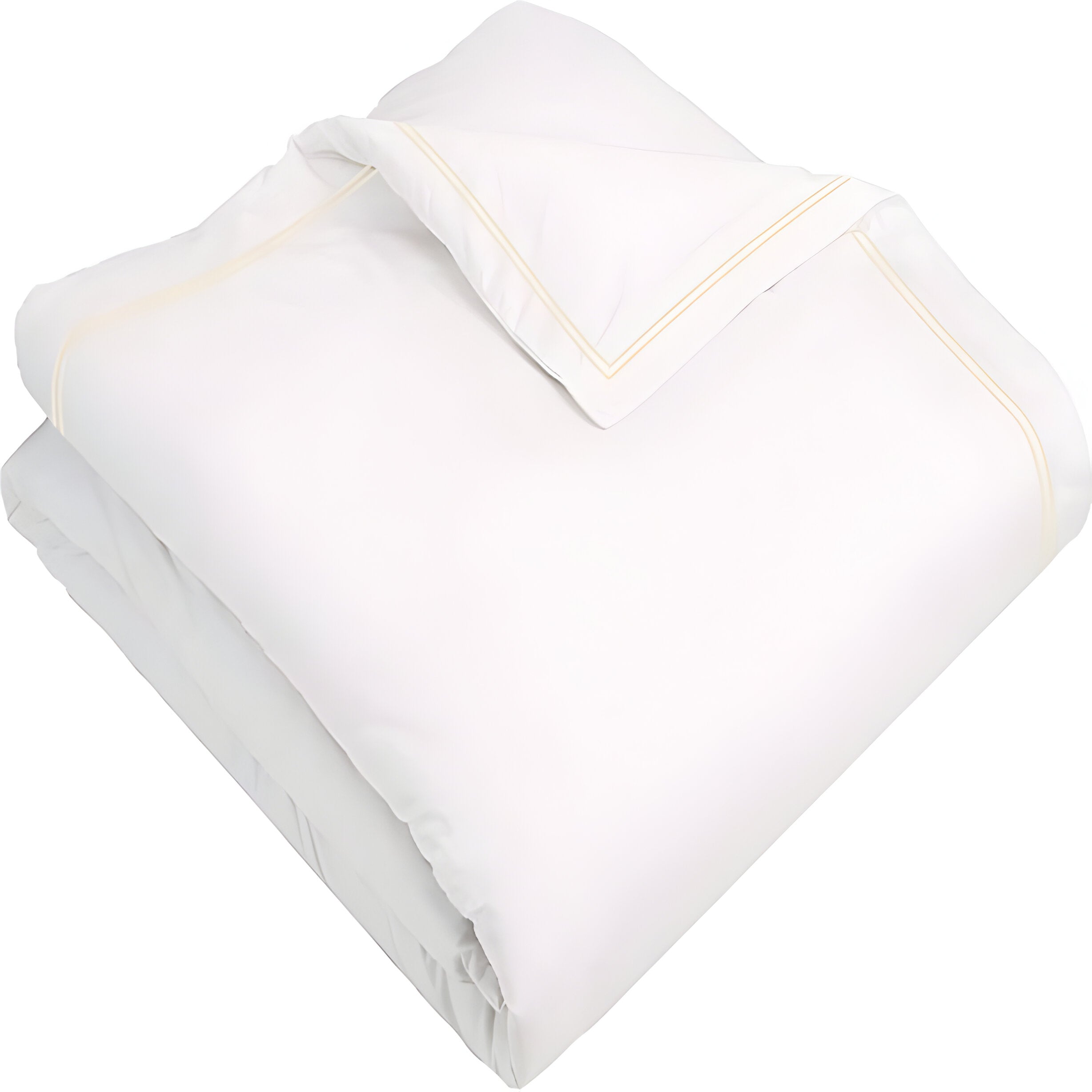 400TC Cotton Double Edge Embroidery Sateen Solid Duvet Cover Set