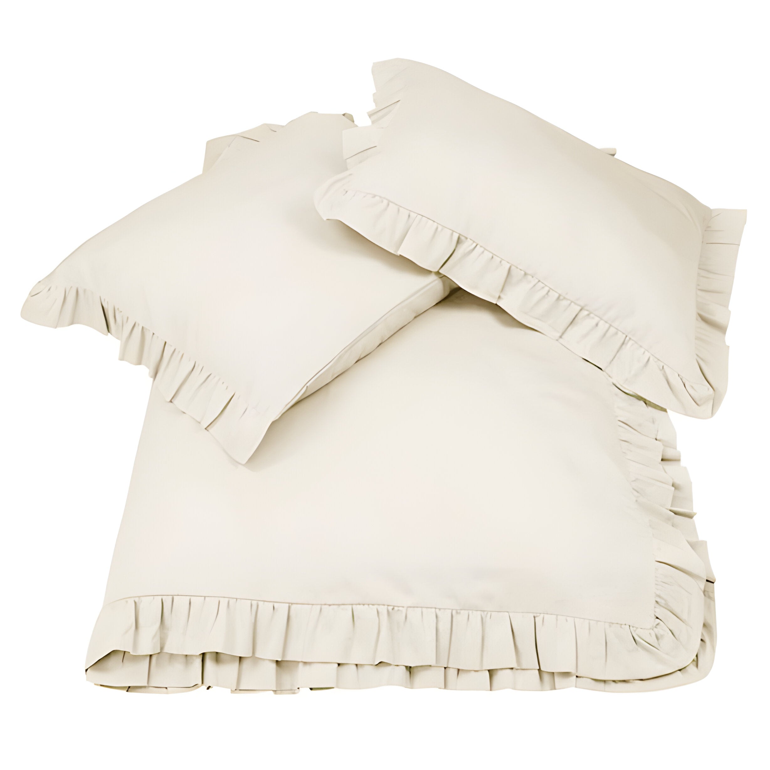 400TC Cotton Sateen Ruffle Duvet Cover Set