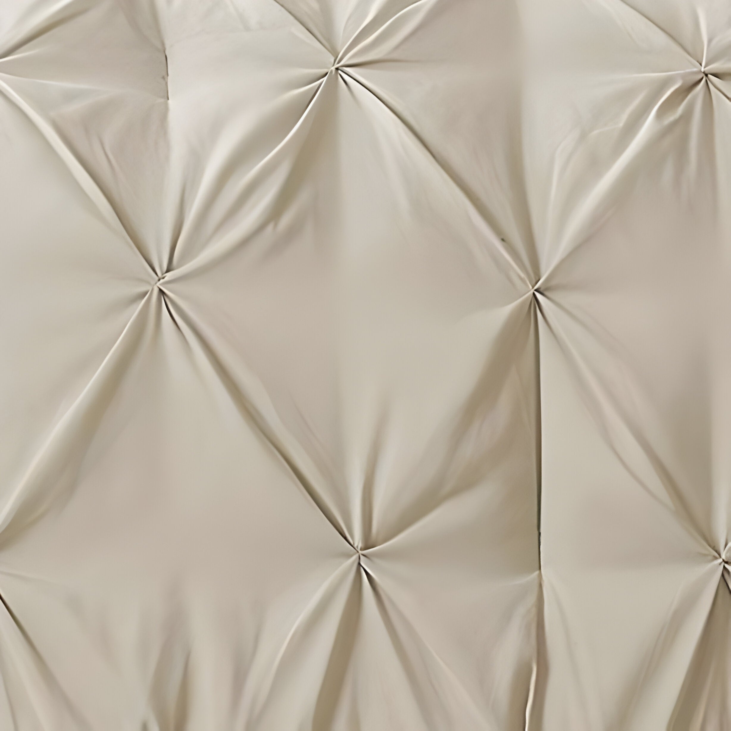 400TC Cotton Pintuck Sateen Solid Duvet Cover Set