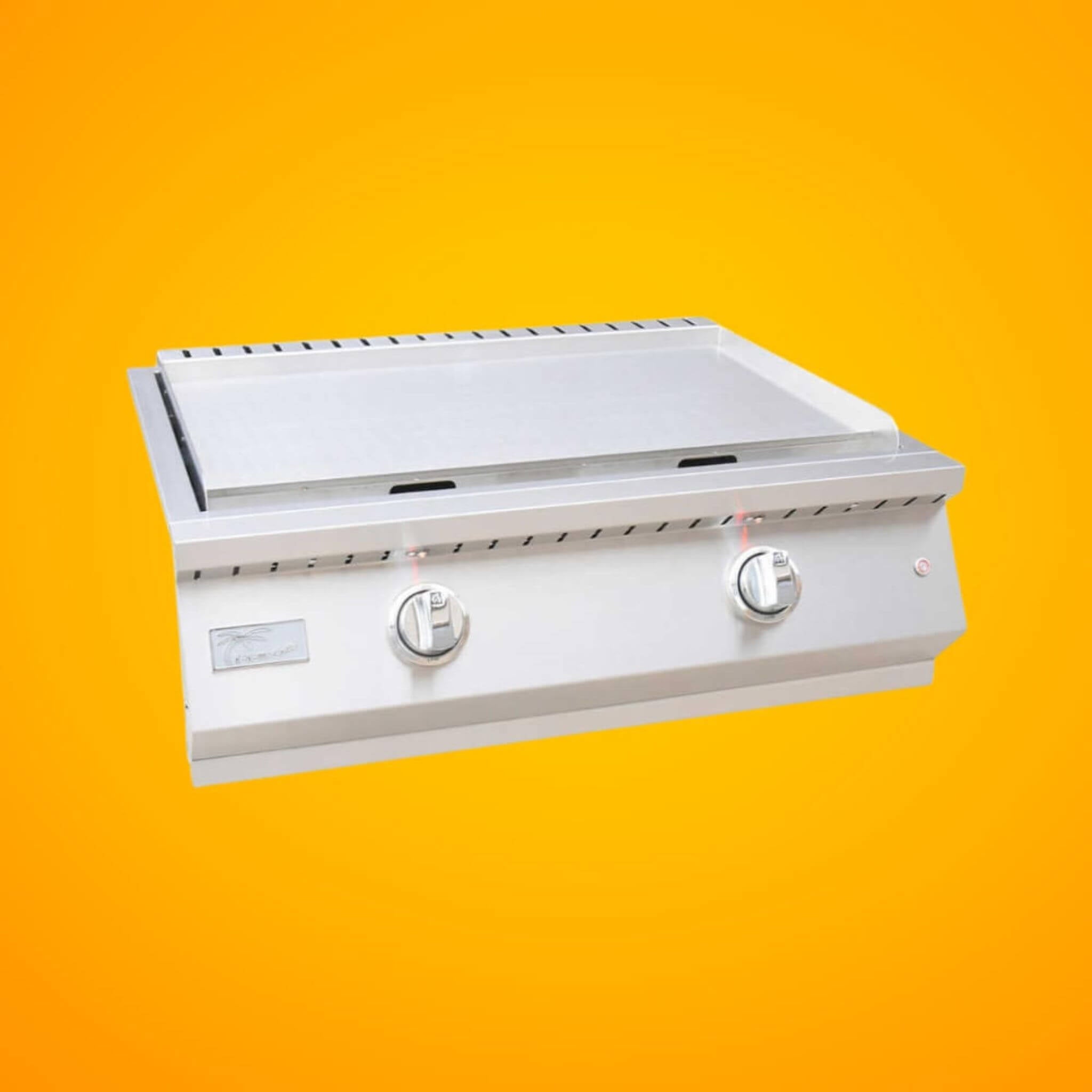 KoKoMo Grills 30-Inch Professional 36K BTU Griddle Outdoor Kitchen Flat Grill With Illuminated Control Knobs (SAK28914)