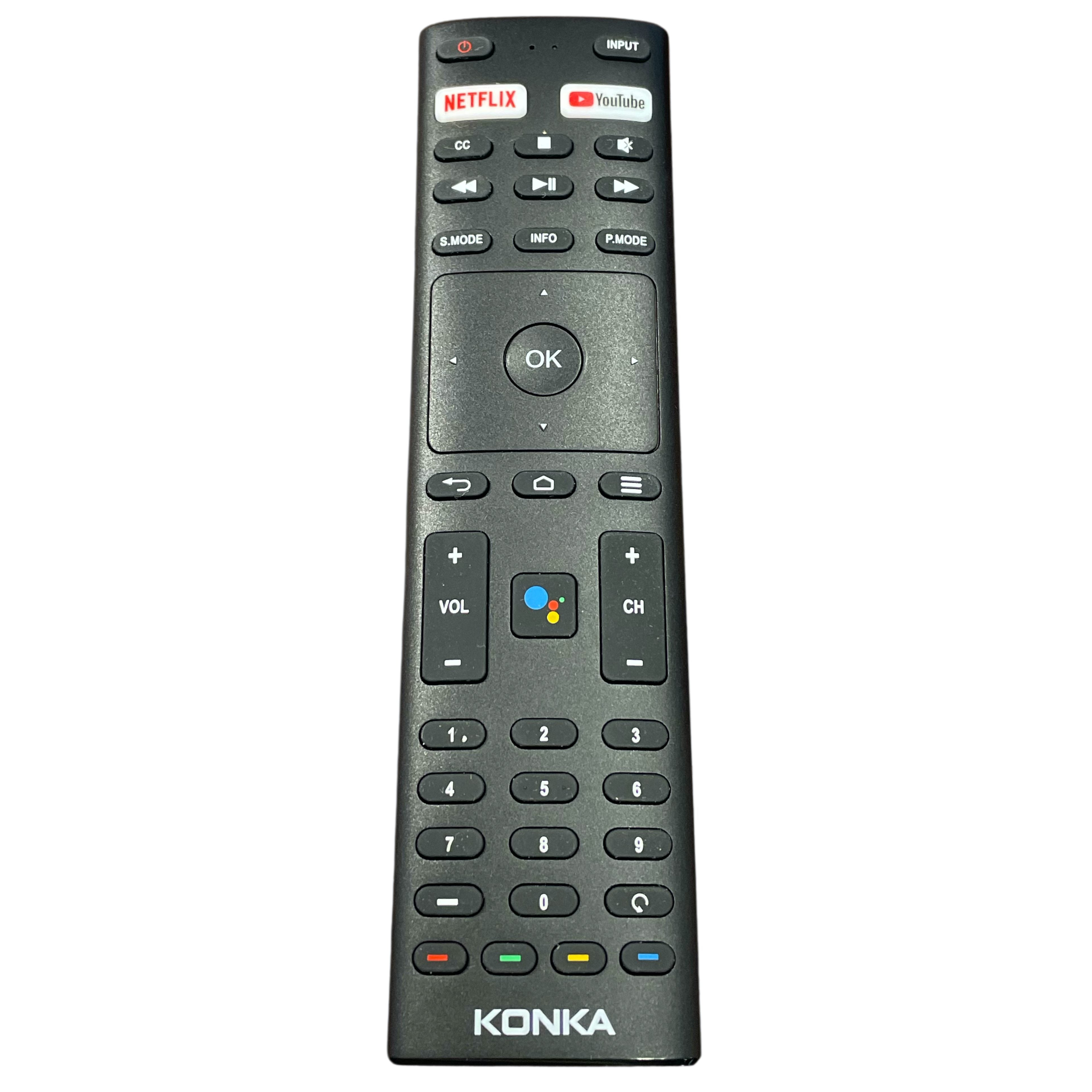 Konka RMC3329 Smart Google TV-Fernbedienung | Sprache | IR | Netflix | Youtube - 504Q4371109