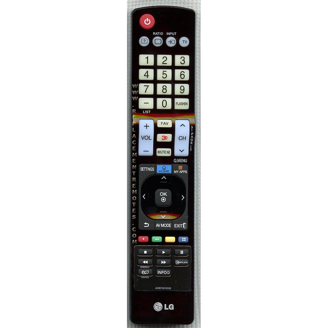LG AGF76578719 TV Remote Control