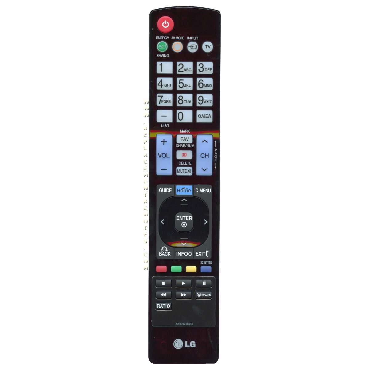 LG AKB73275646 TV Remote Control