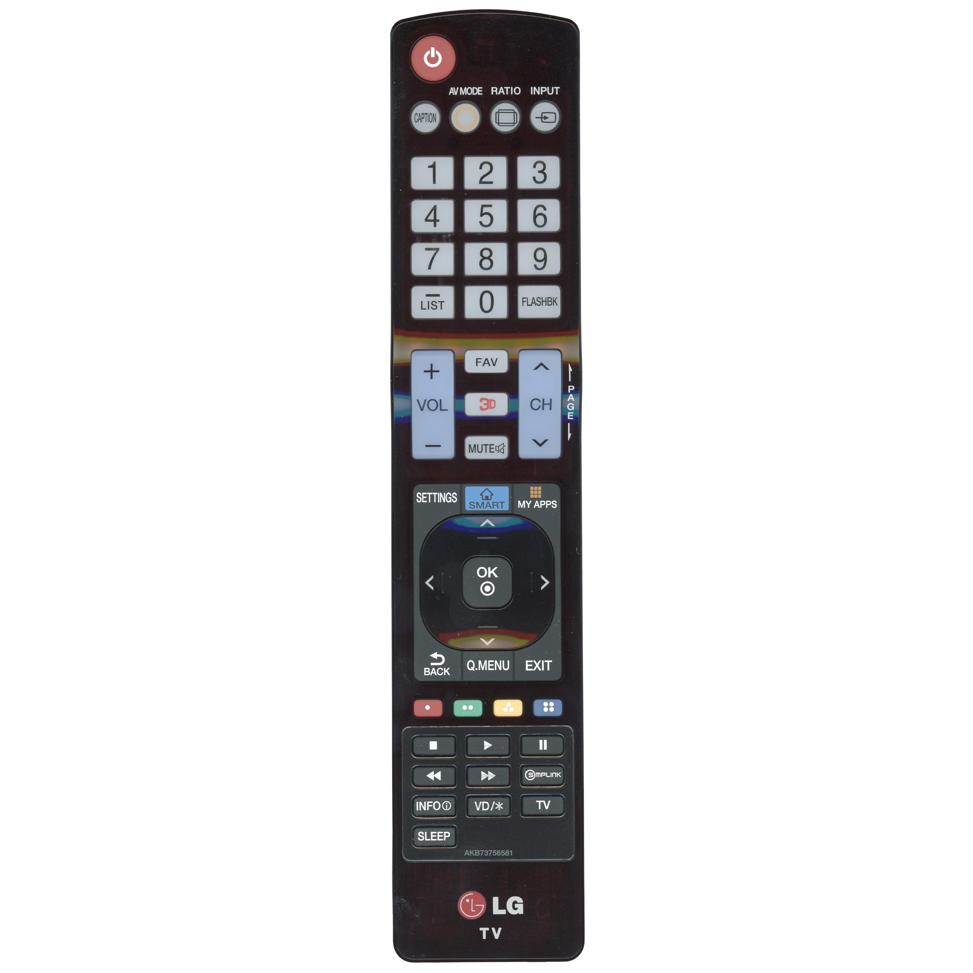 LG AKB73756581 TV Remote Control