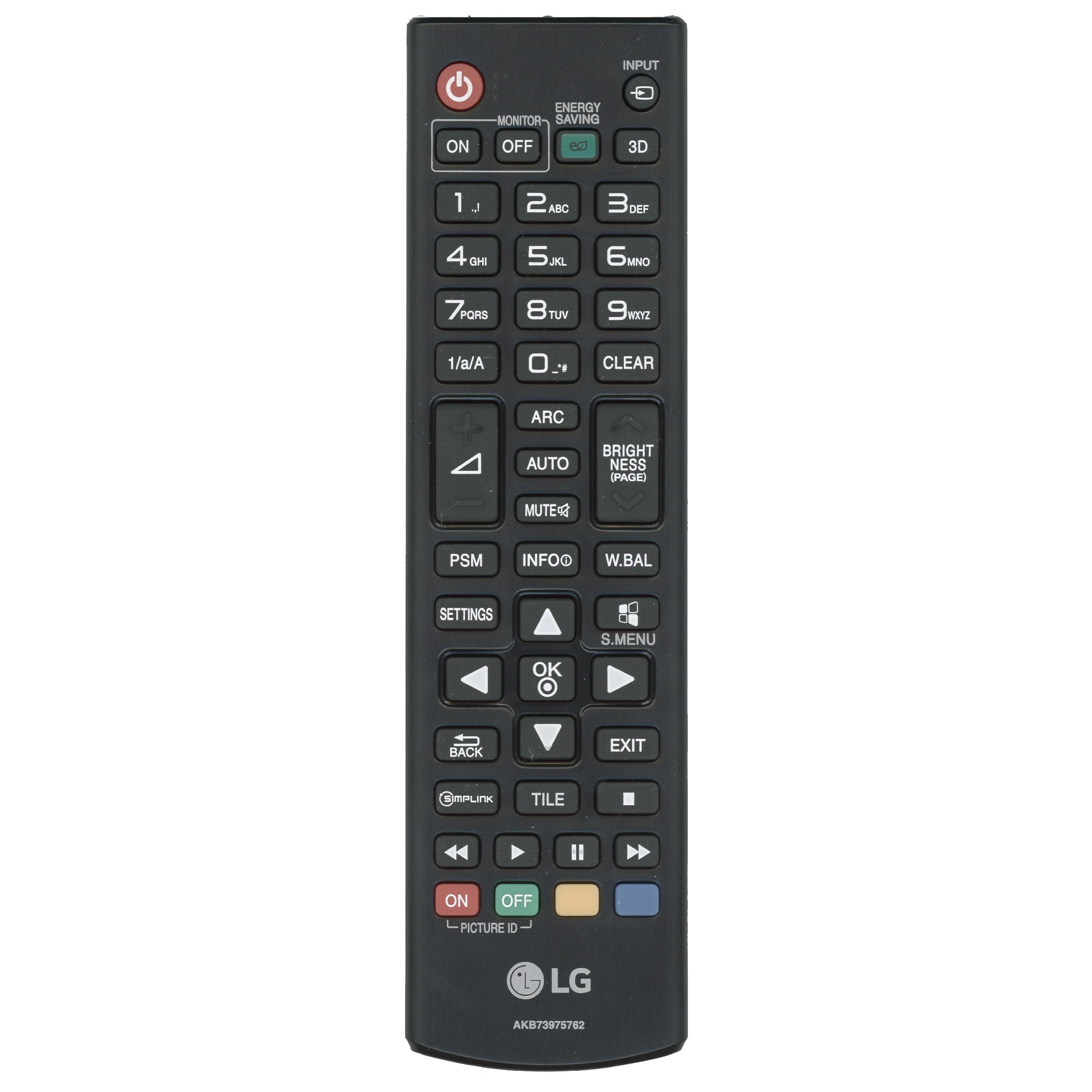LG AKB73975762 TV Remote Control