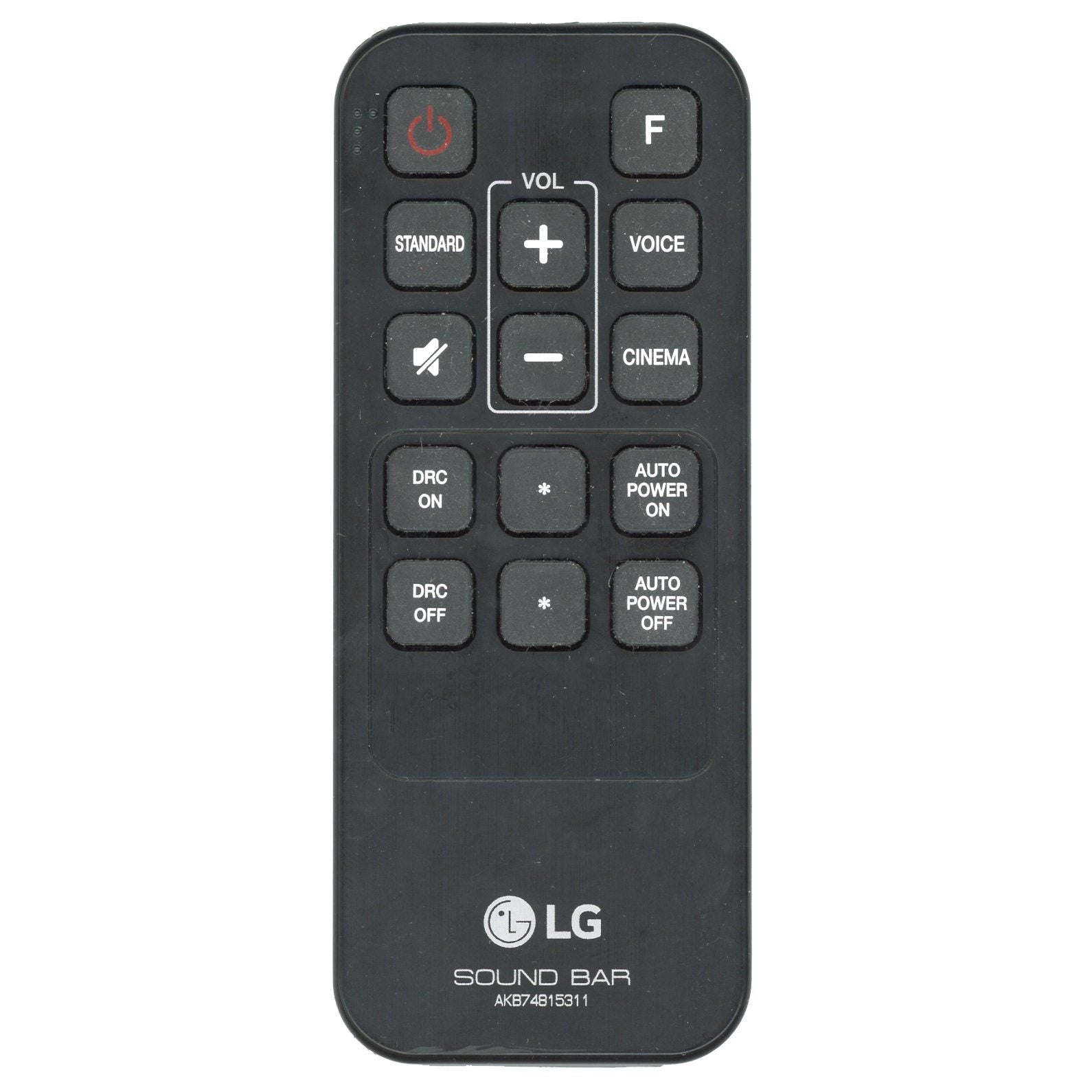 LG AKB74815311 Sound Bar Remote Control