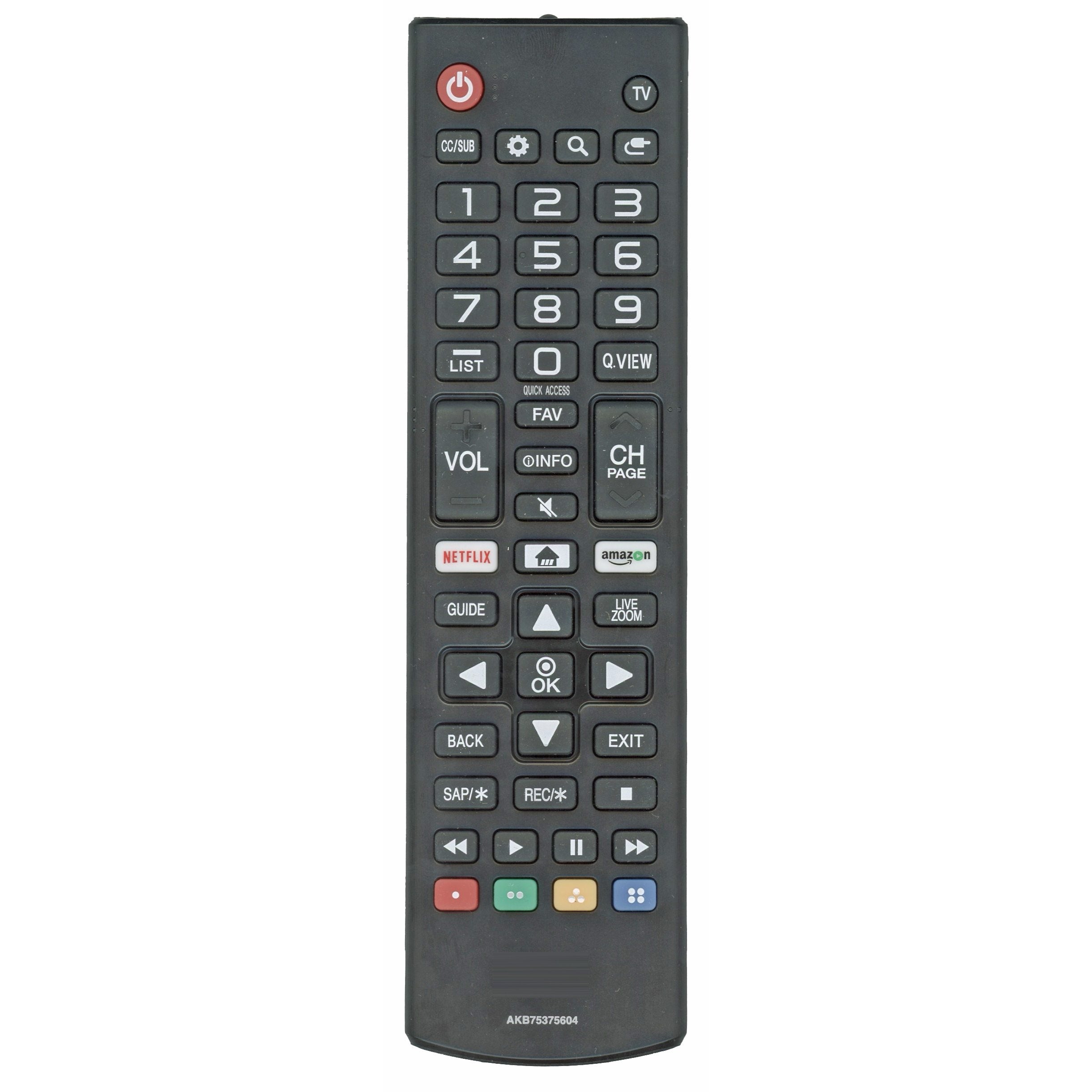 LG AKB75375604 TV Remote Control | IR | Netflix | Prime Video - AGF76631070