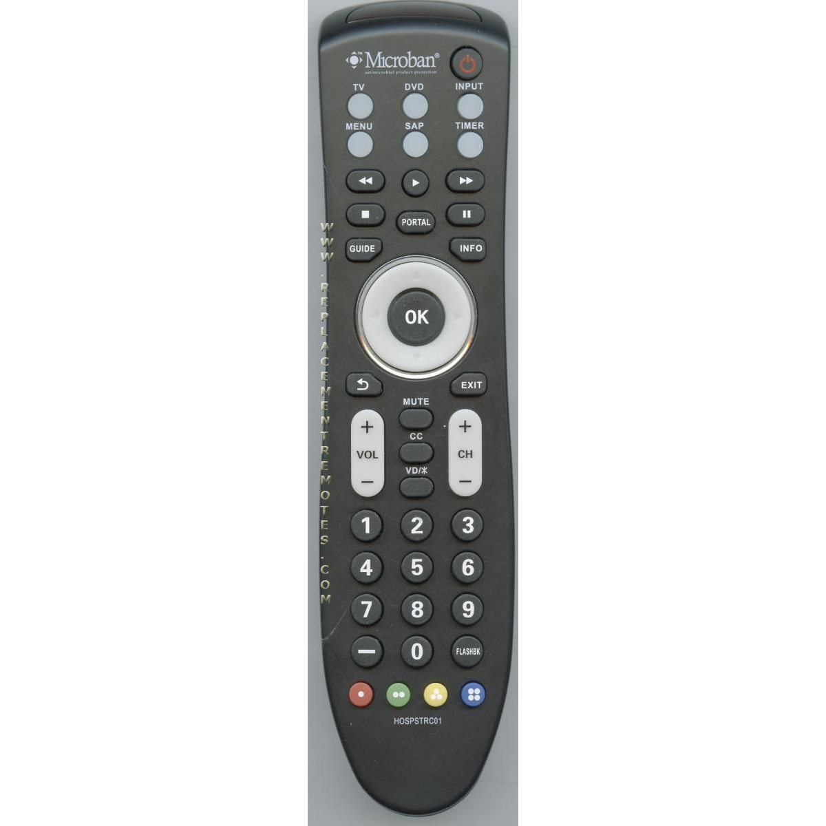 LG HOSPSTRC01 Microban Hospitality TV Remote Control - HOSPSTRC01
