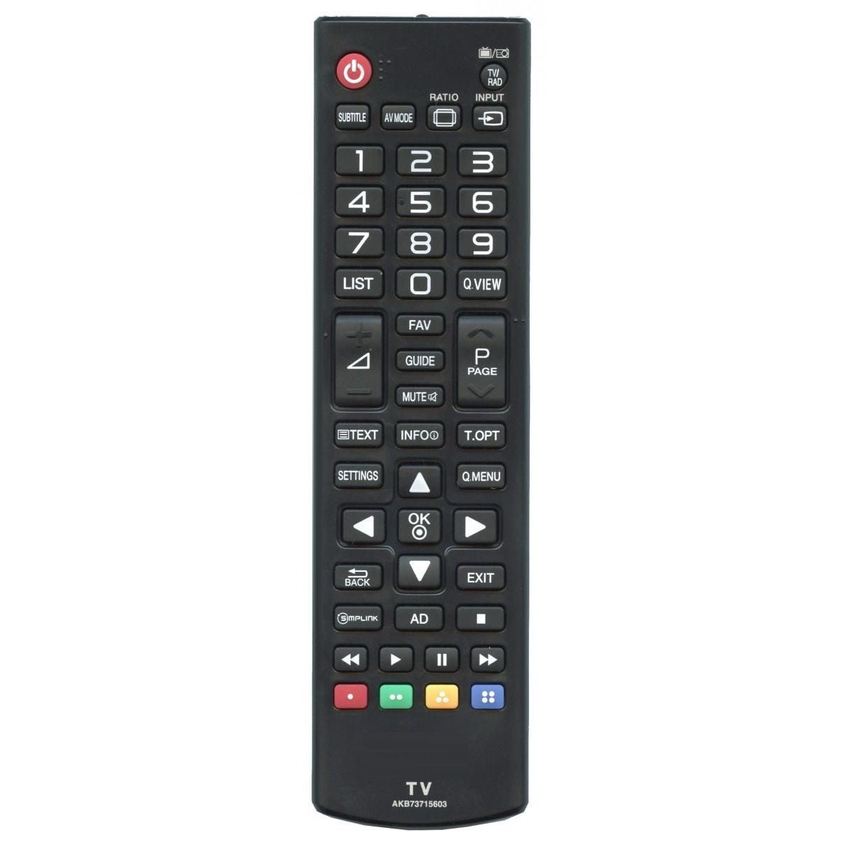 LG AKB73715603 TV Remote Control