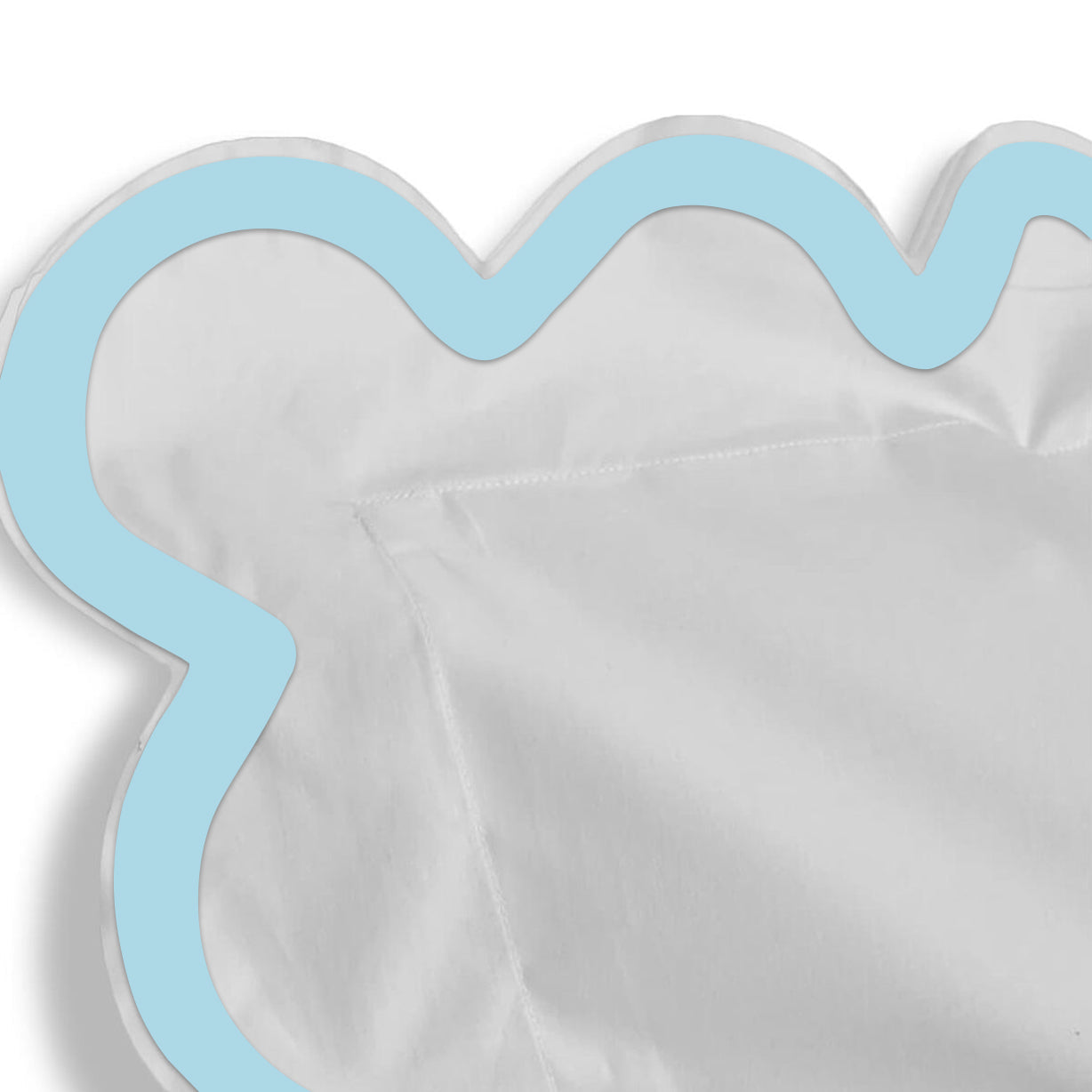 400TC Applique Scalloped Embroidery Cotton Duvet Cover Set