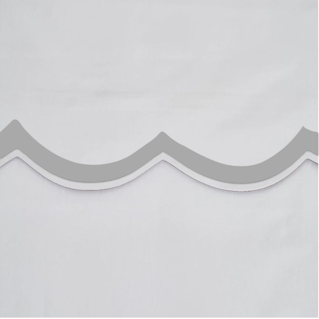 400TC Applique Scalloped Embroidery Cotton Duvet Cover Set