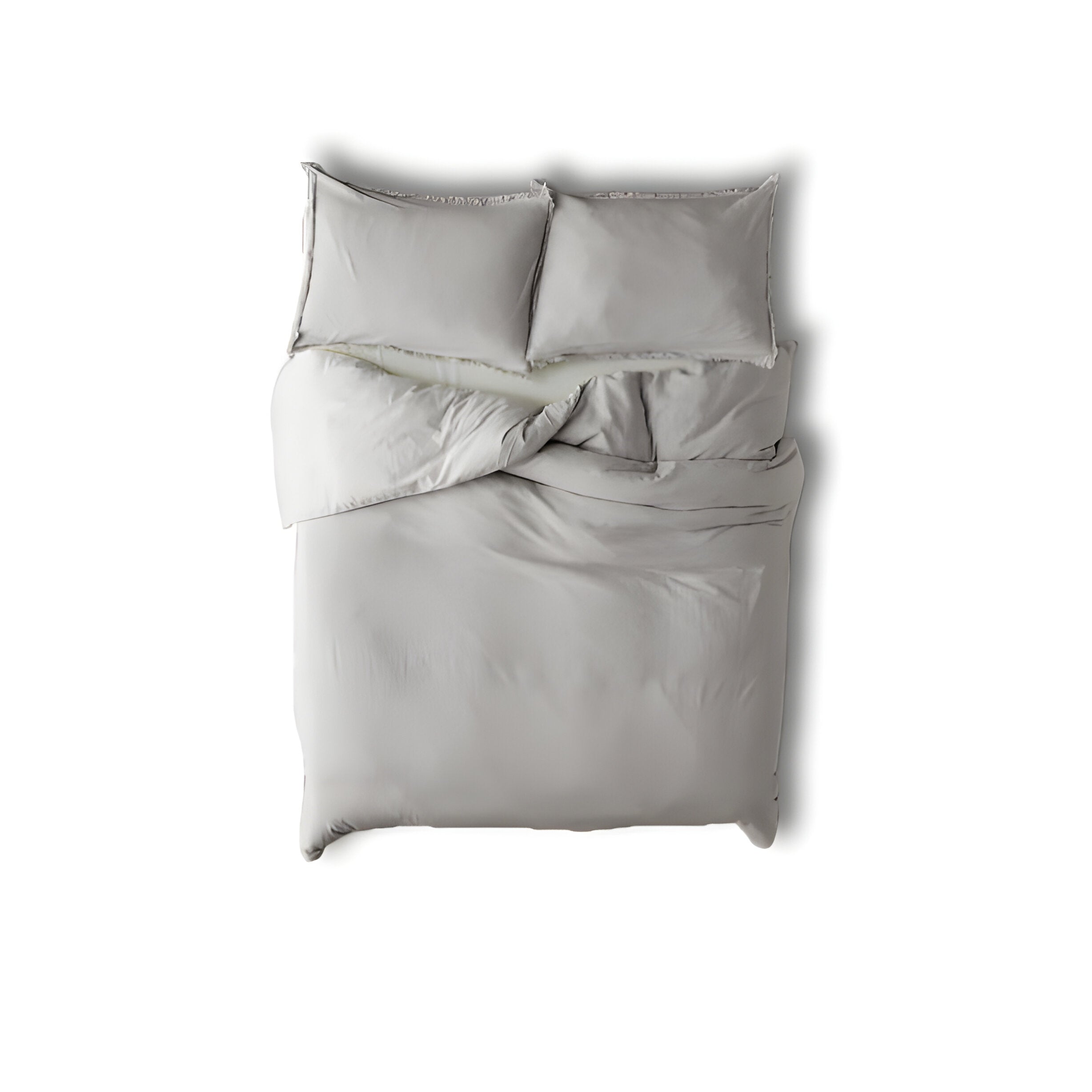 400TC Cotton Sateen Solid Fringe Duvet Cover Set