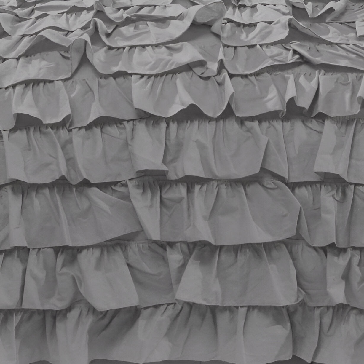 400TC Sateen Solid Cotton Waterfall Ruffle Duvet Cover Set