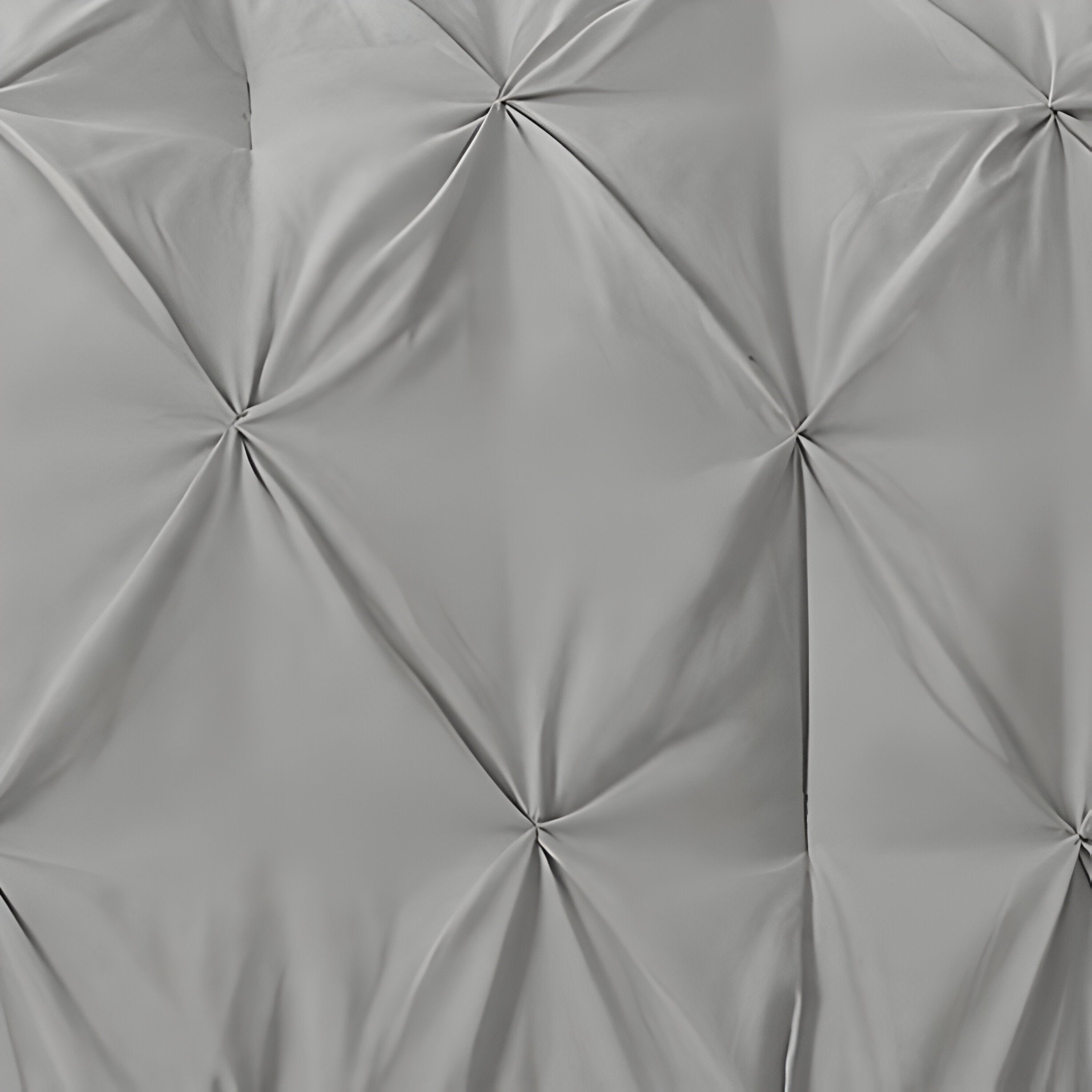 400TC Cotton Pintuck Sateen Solid Duvet Cover Set