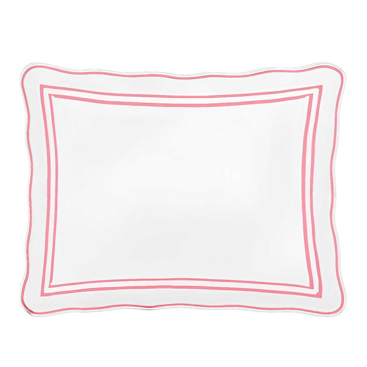 400TC Wavy Embroidery & Border Cotton Sateen Solid Duvet Cover Set